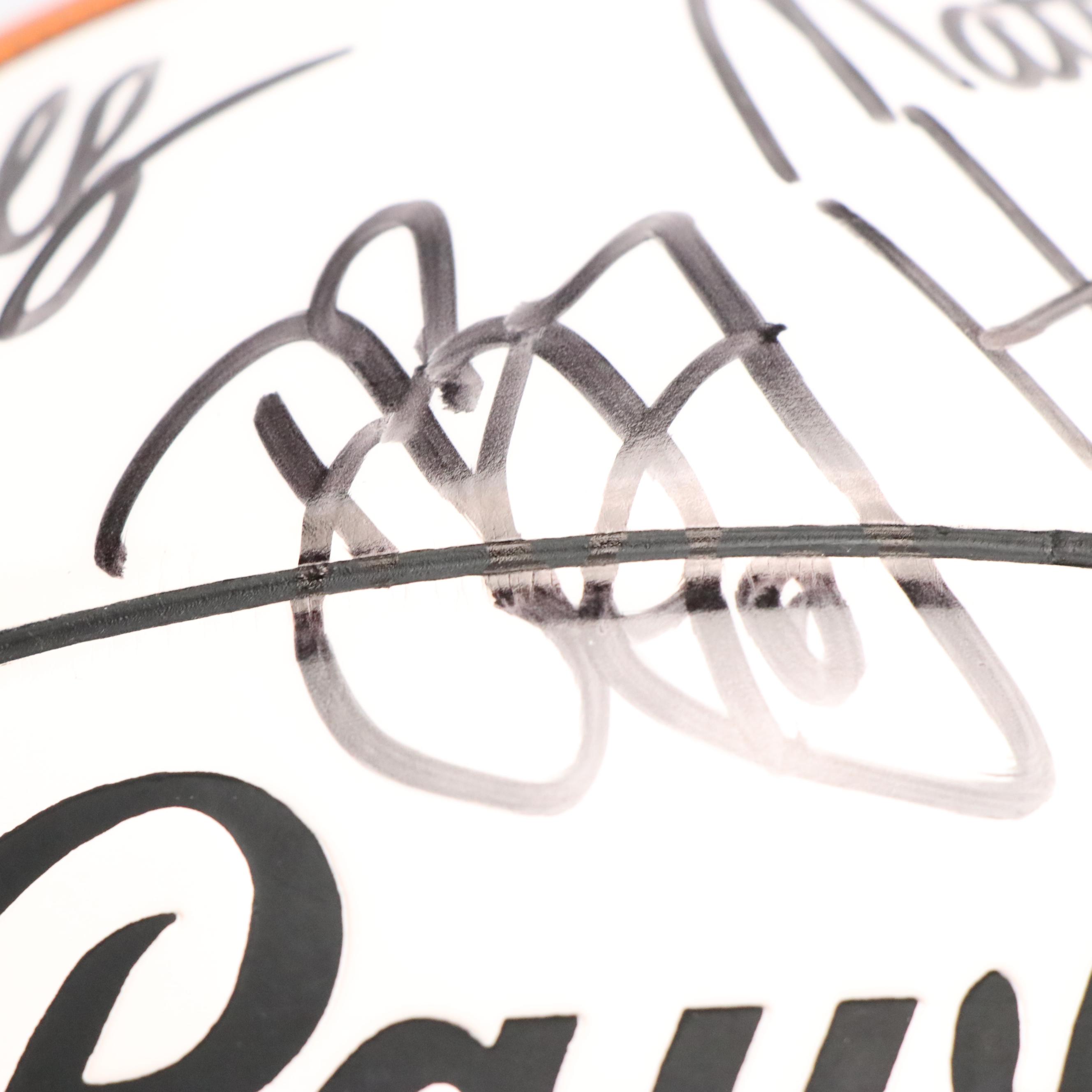 1995–96 Georgia Tech Team Signed Basketball Featuring Stephon Marbury and More