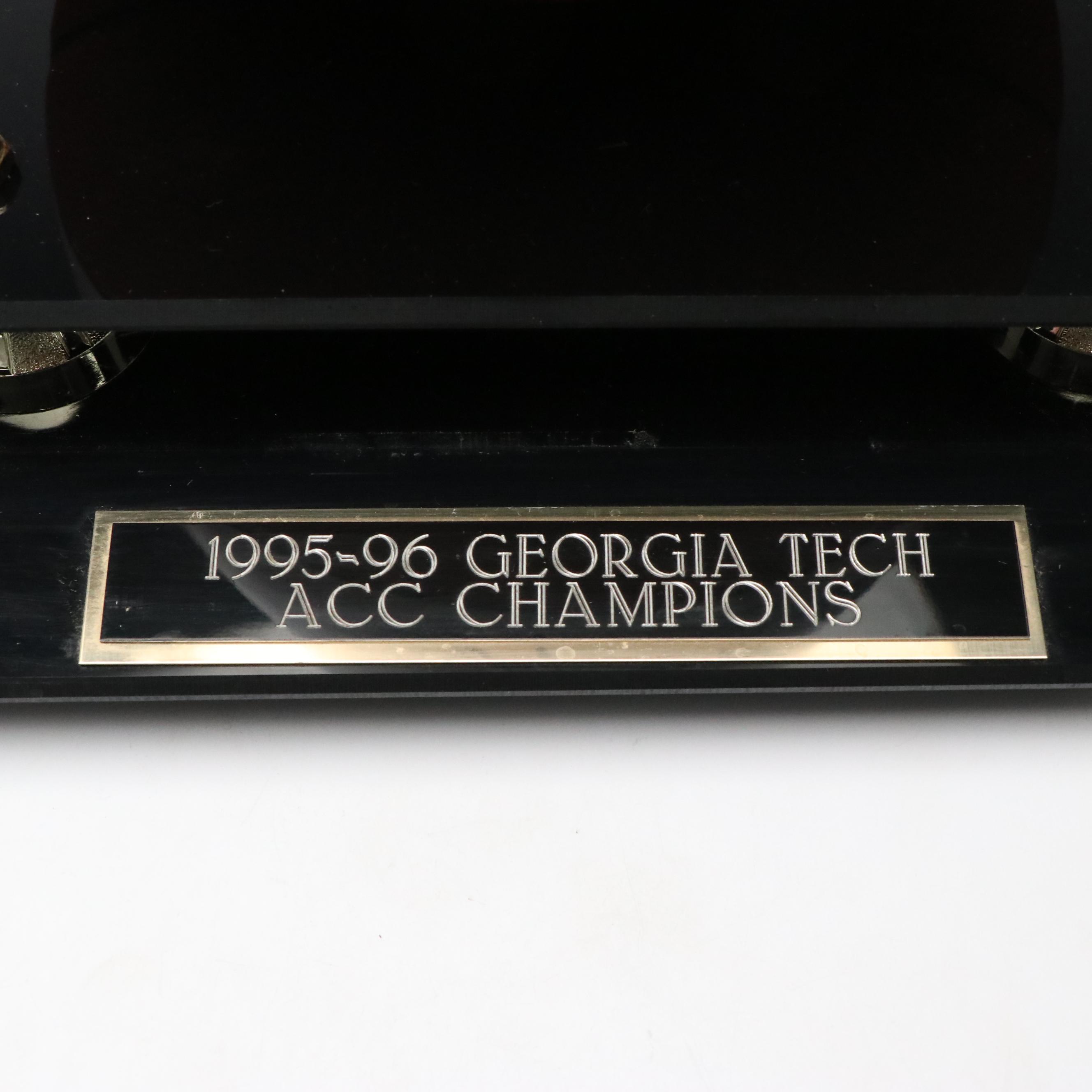 1995–96 Georgia Tech Team Signed Basketball Featuring Stephon Marbury and More