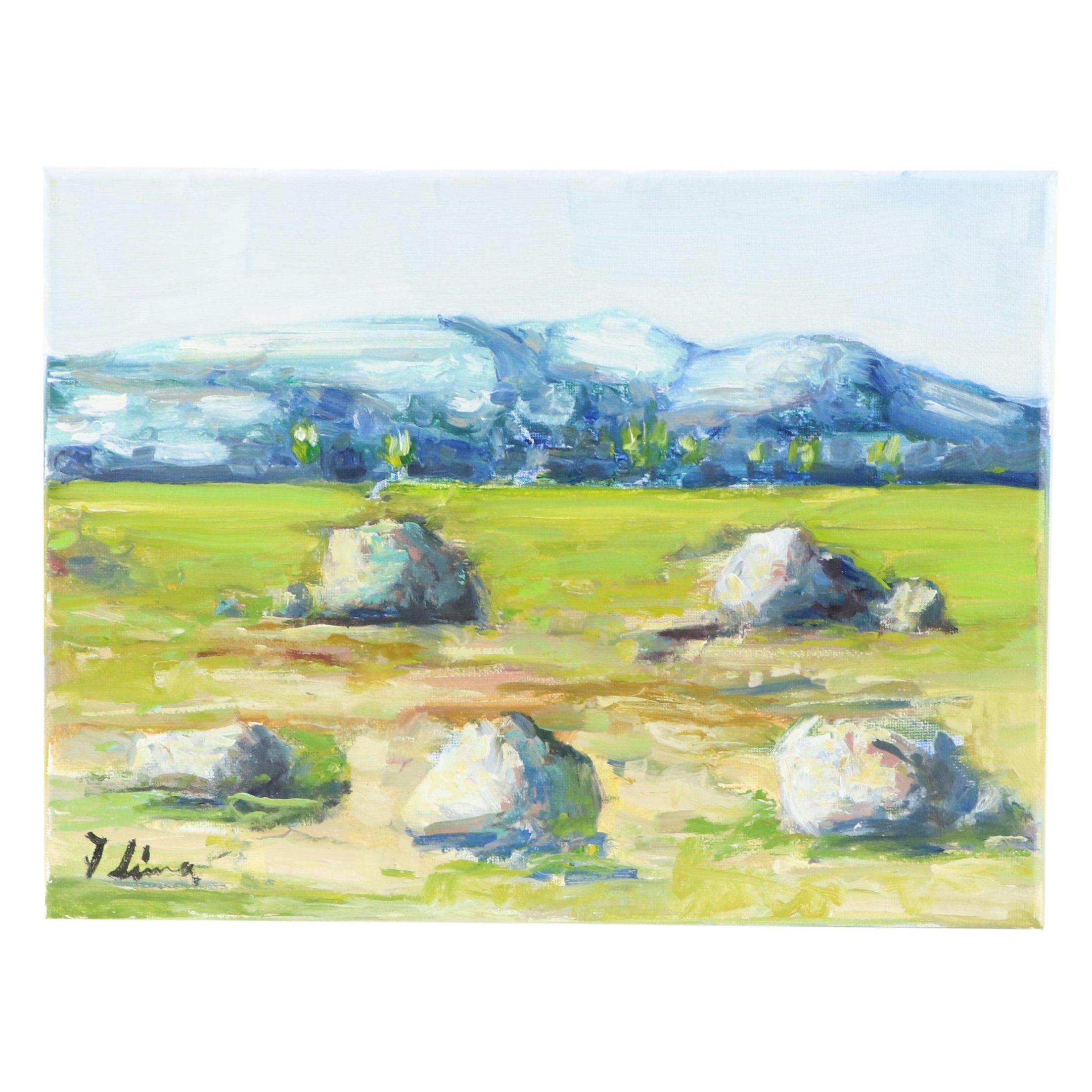 José M. Lima Landscape Oil Painting, 2024