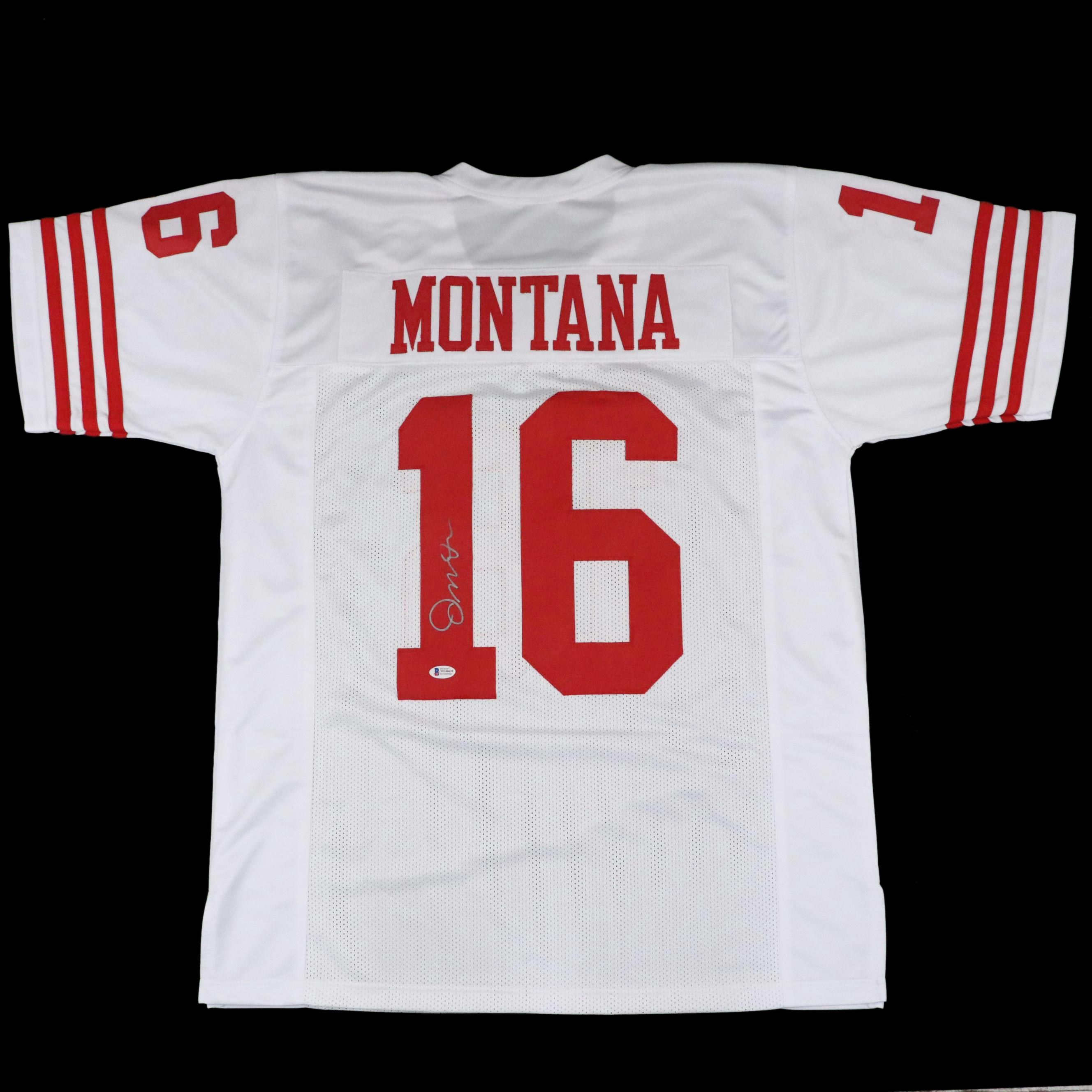 Joe Montana Signed San Francisco Football Jersey, Beckett