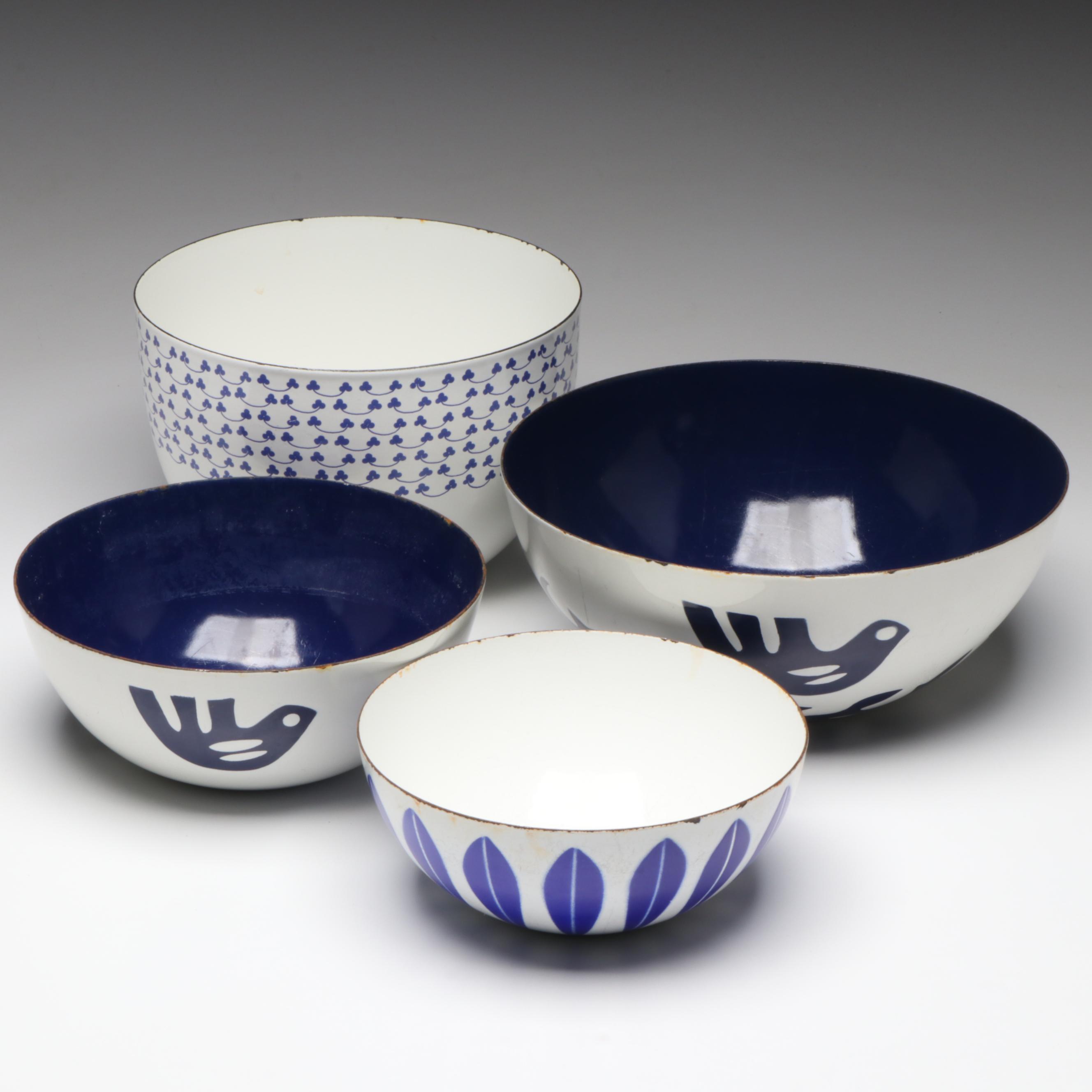 Hackman with Hanova of Pasadena and Other Enameled Metal Bowls