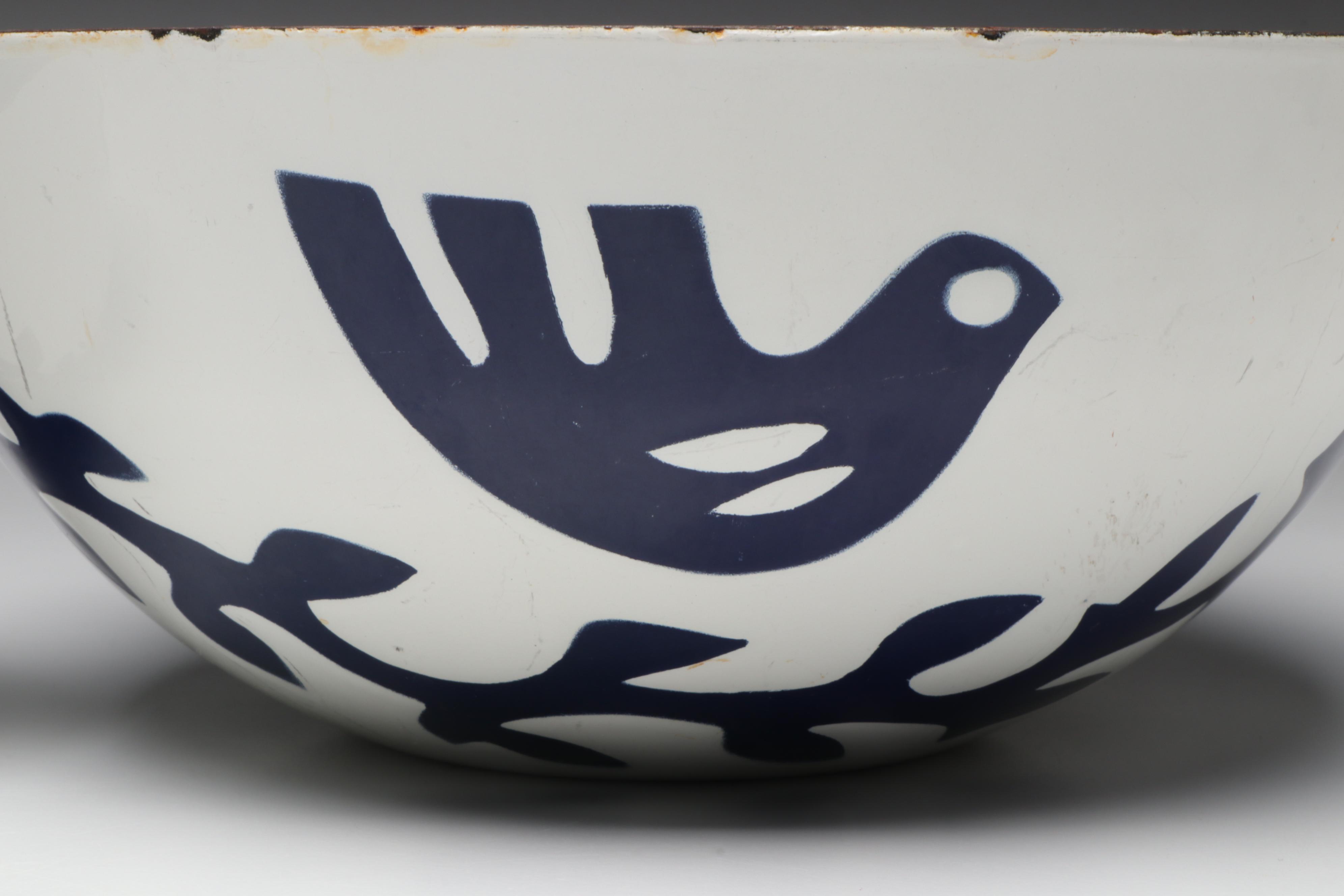 Hackman with Hanova of Pasadena and Other Enameled Metal Bowls