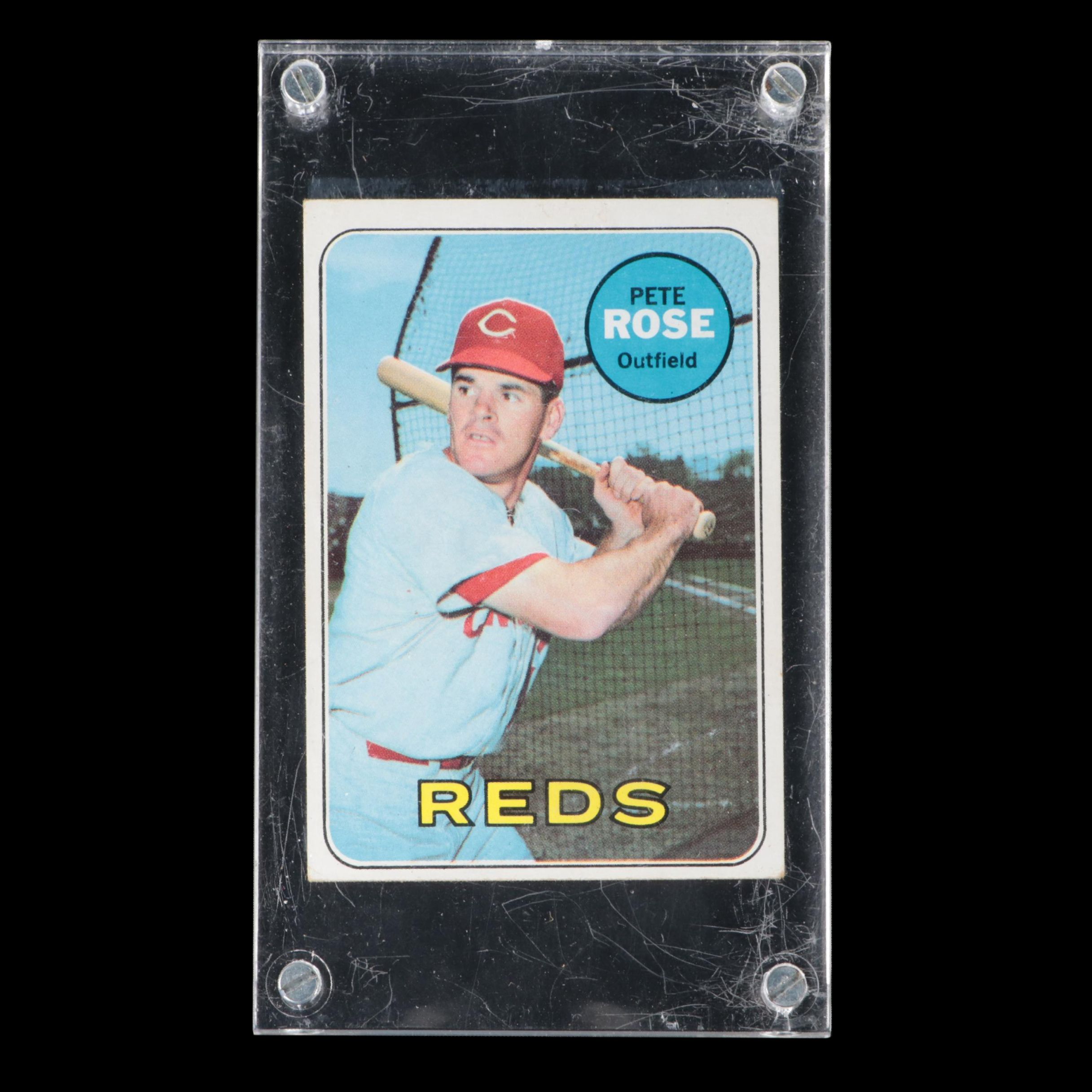 1969 Topps Pete Rose Cincinnati Reds Baseball Card