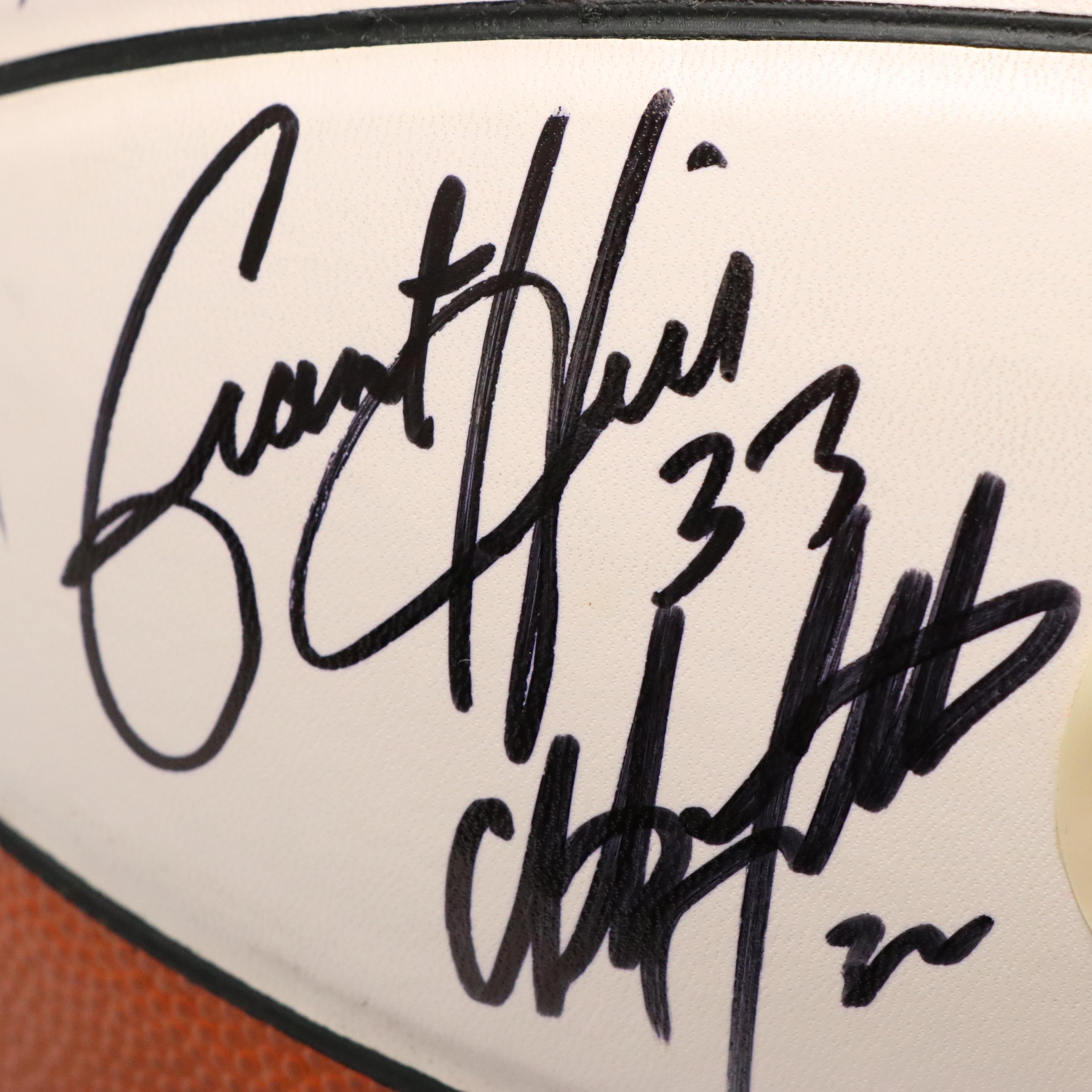 1992 Duke University Team Signed Basketball Featuring Grant Hill and More
