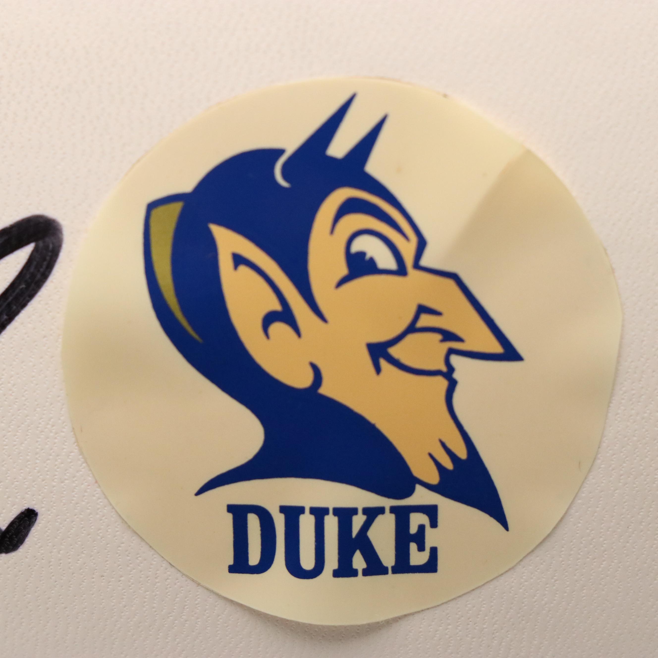 1992 Duke University Team Signed Basketball Featuring Grant Hill and More