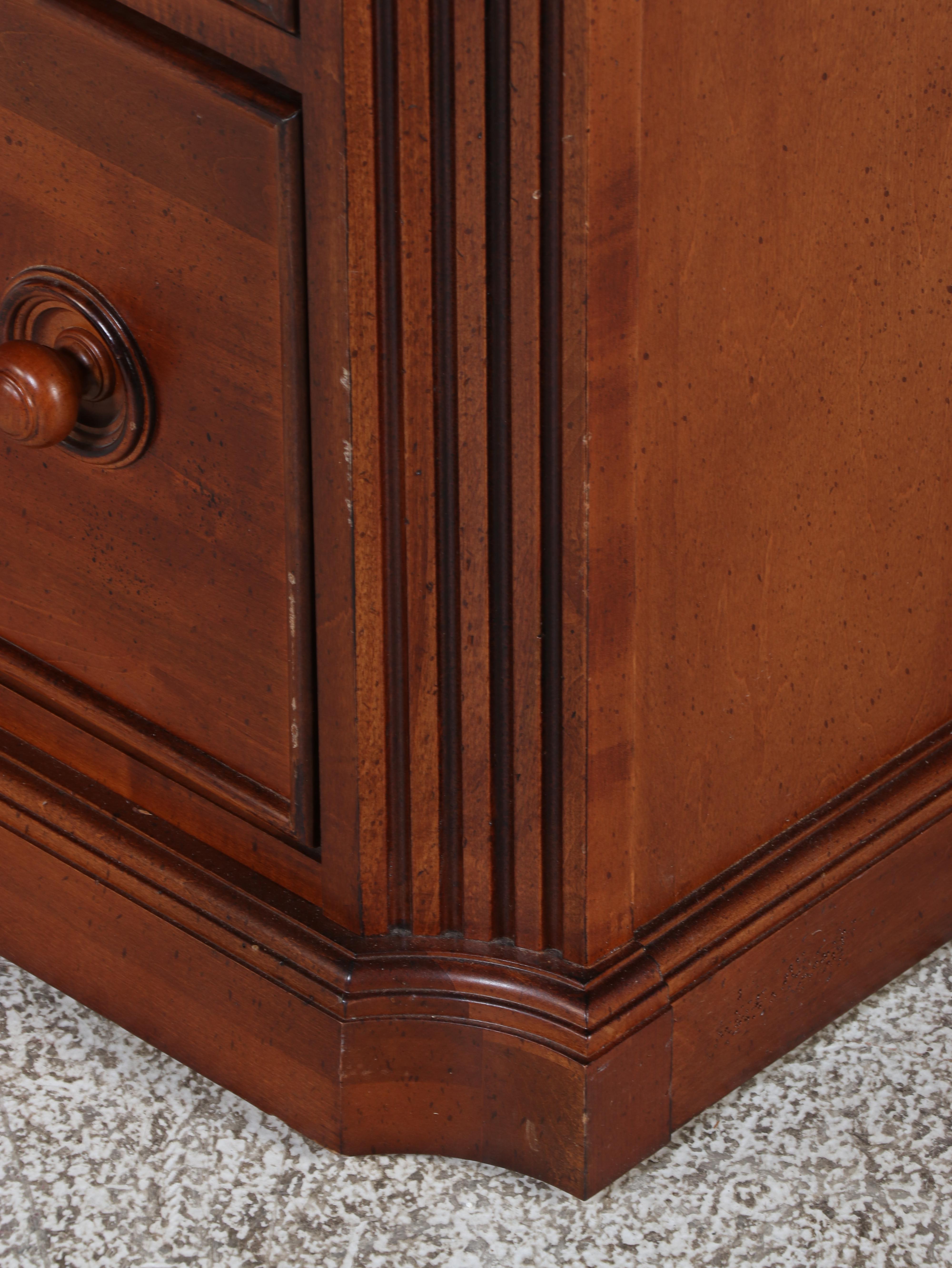 Stanley Furniture "Provincia Collection" Maple Two-Drawer File Cabinet w/ Hutch