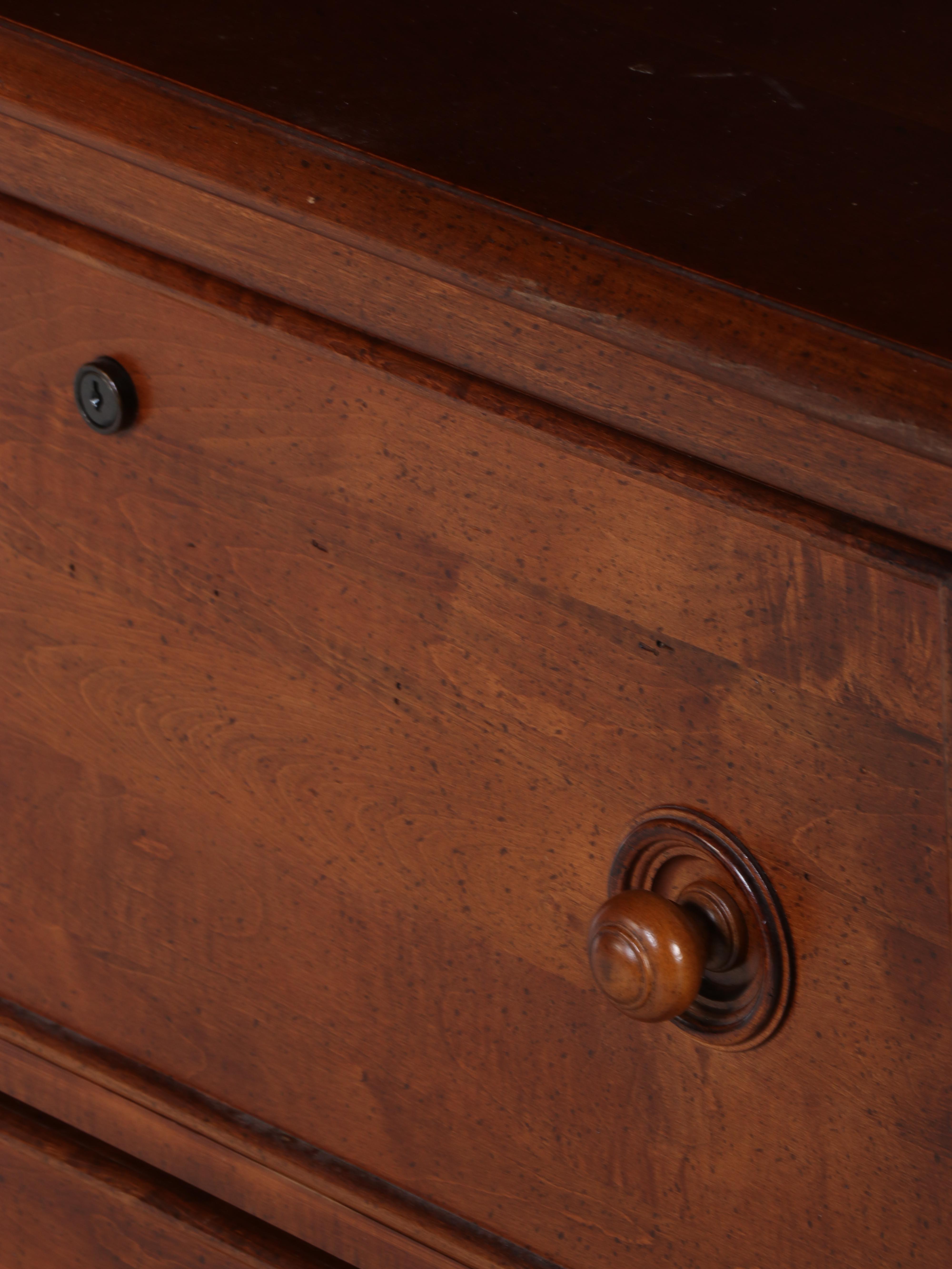 Stanley Furniture "Provincia Collection" Maple Two-Drawer File Cabinet w/ Hutch