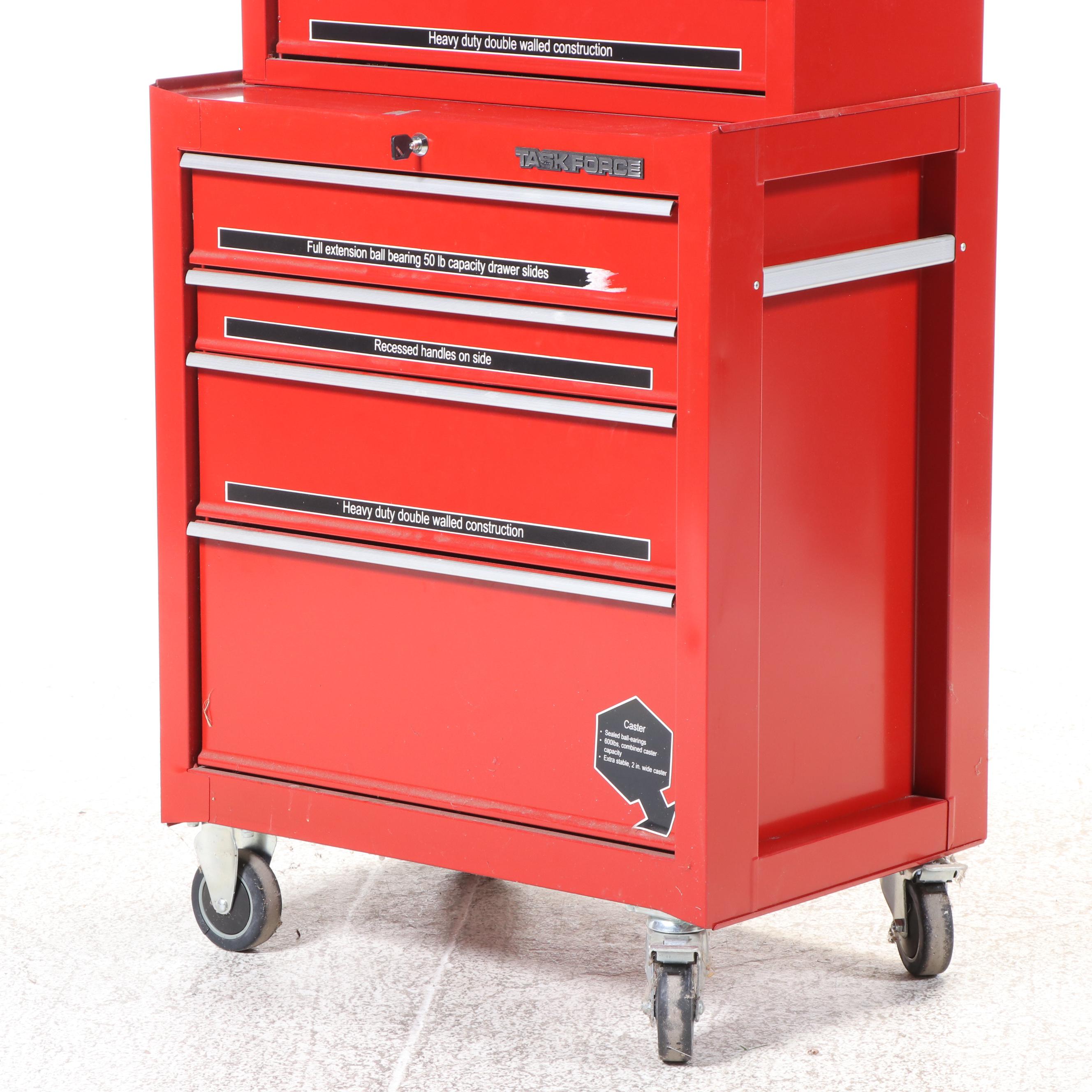 Task Force Tool Cabinet with Snap-on and Other Wrenches, Screwdrivers and More