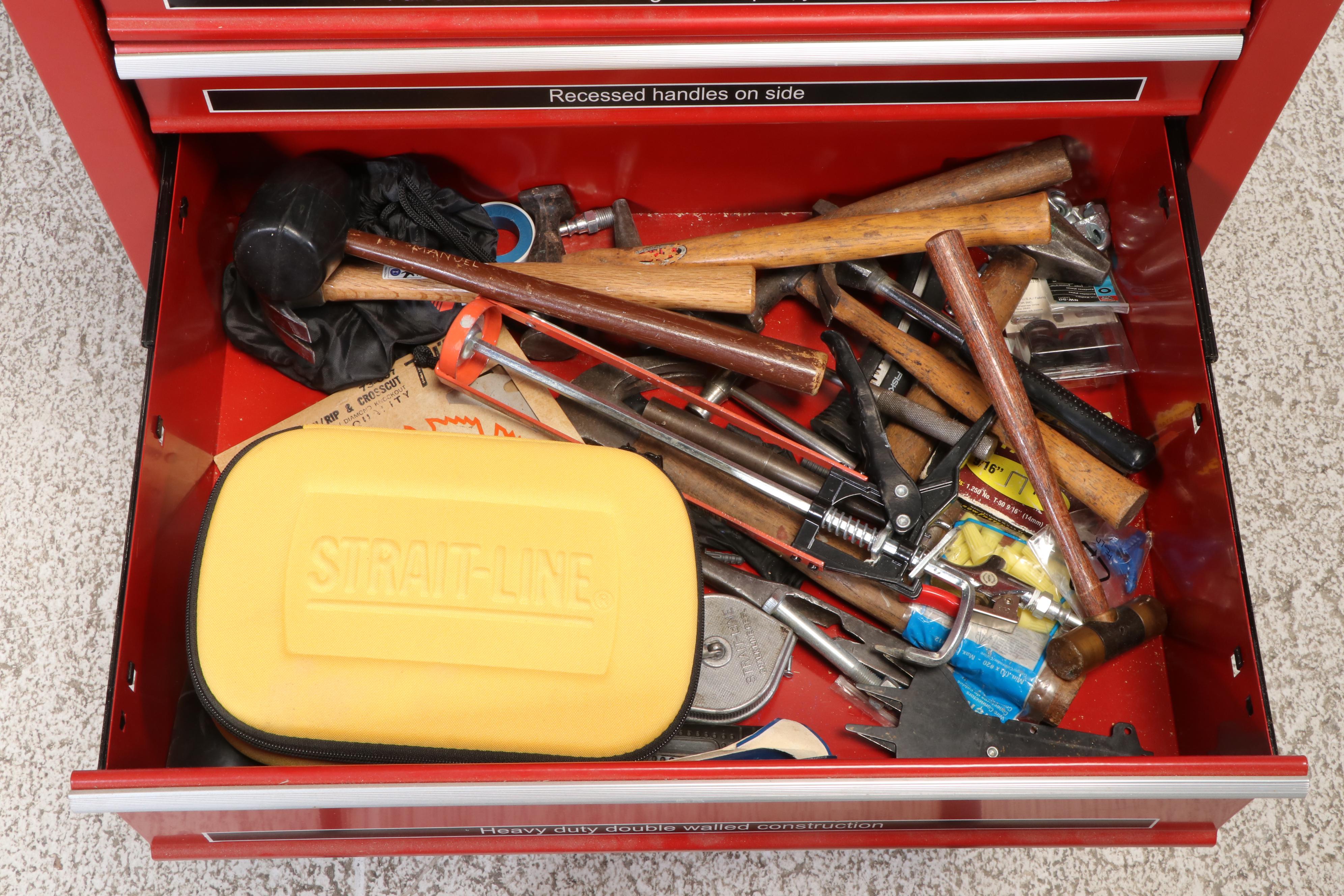 Task Force Tool Cabinet with Snap-on and Other Wrenches, Screwdrivers and More