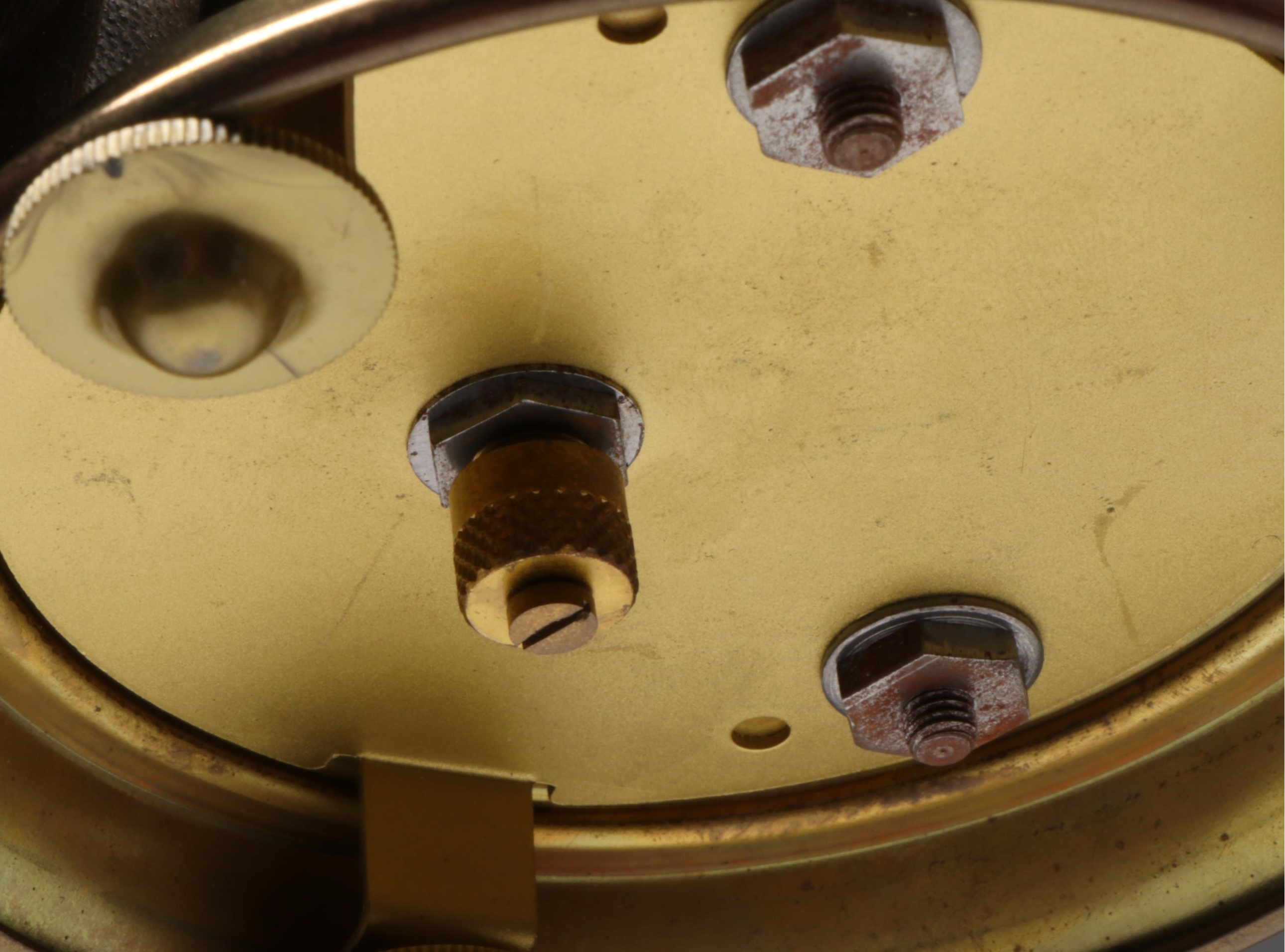 Kern & Sohne Anniversary Brass Clock with Glass Cloche