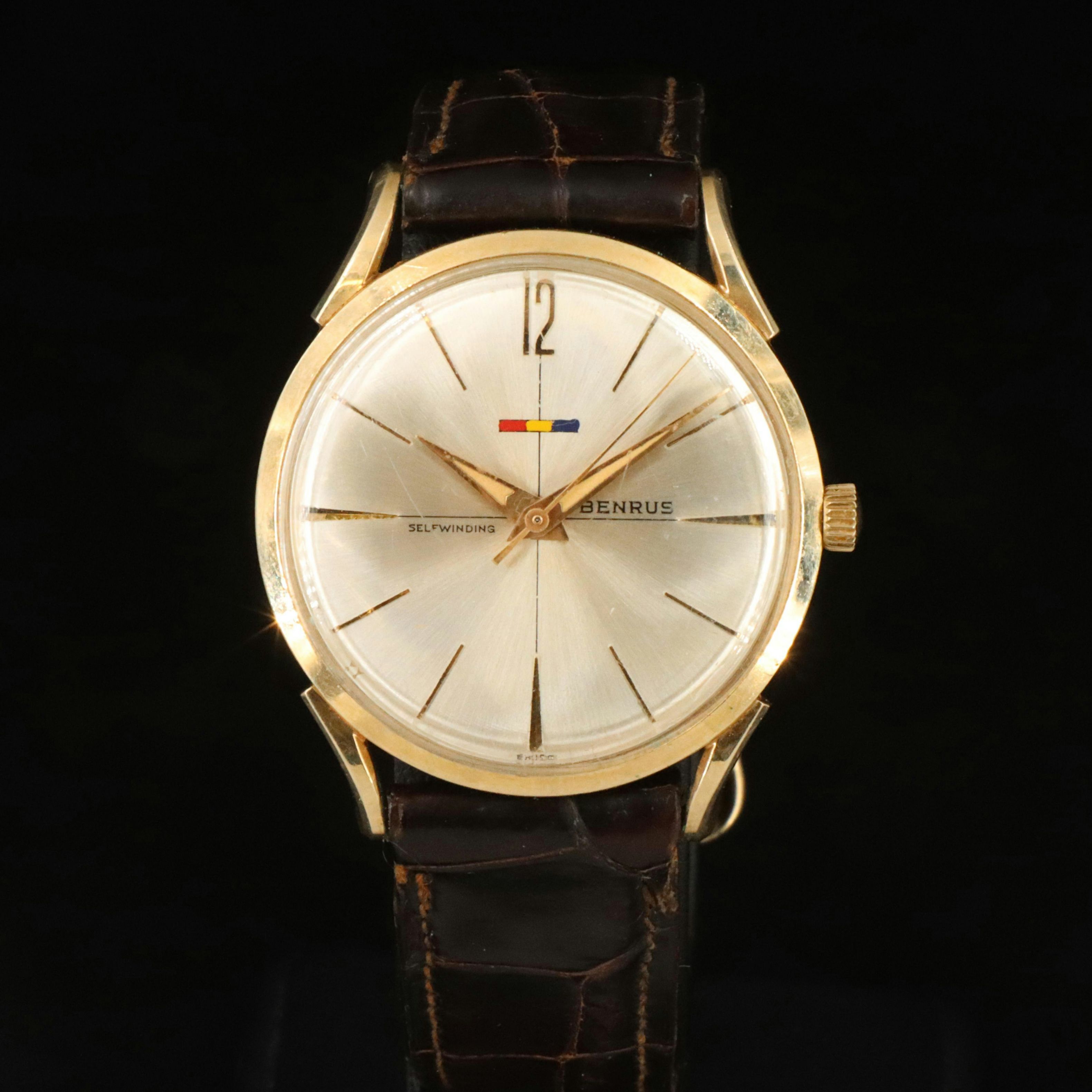 Vintage Benrus 14K Gold Automatic Watch