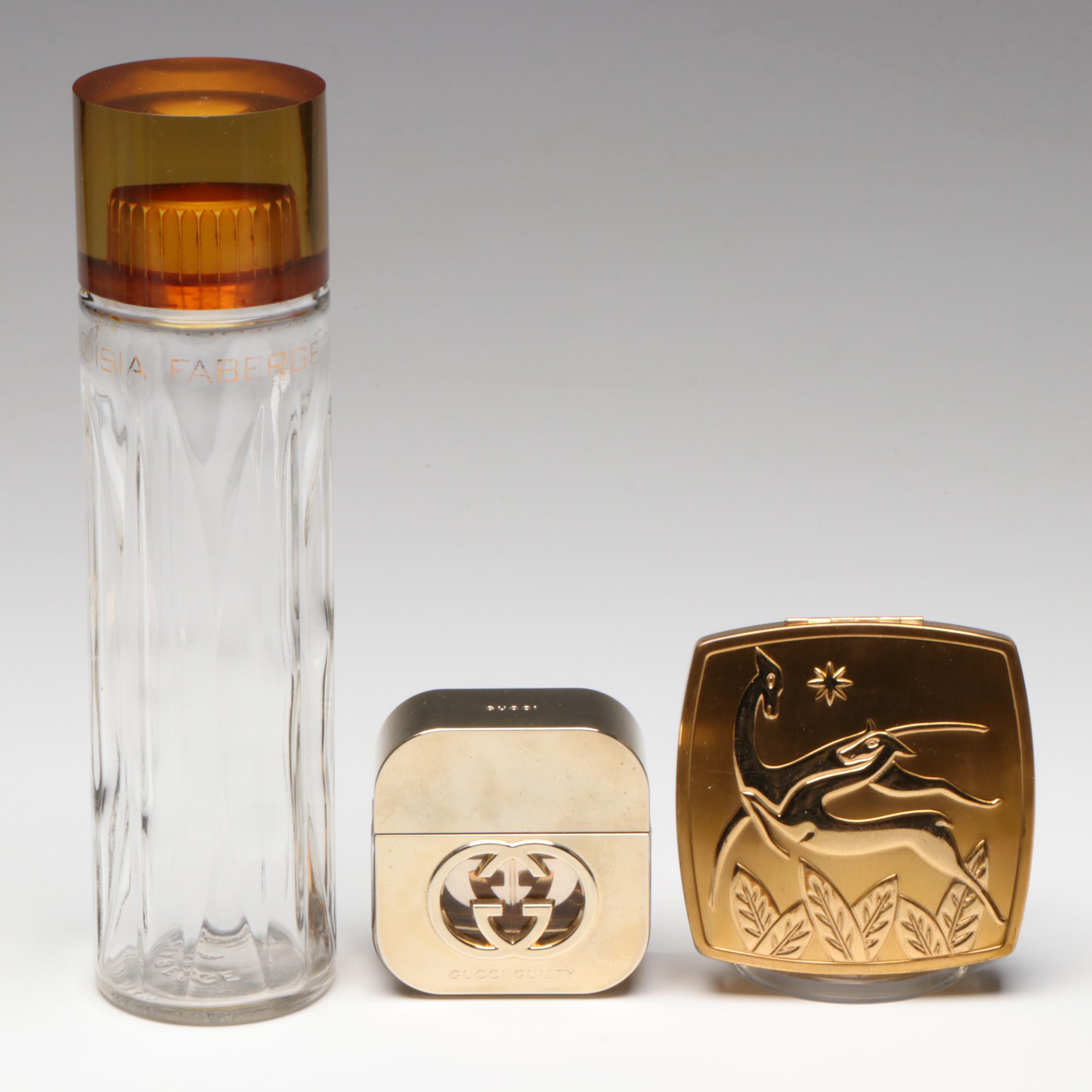 Bourjois "Evening in Paris" Perfume Set with Other Compact and Bottles