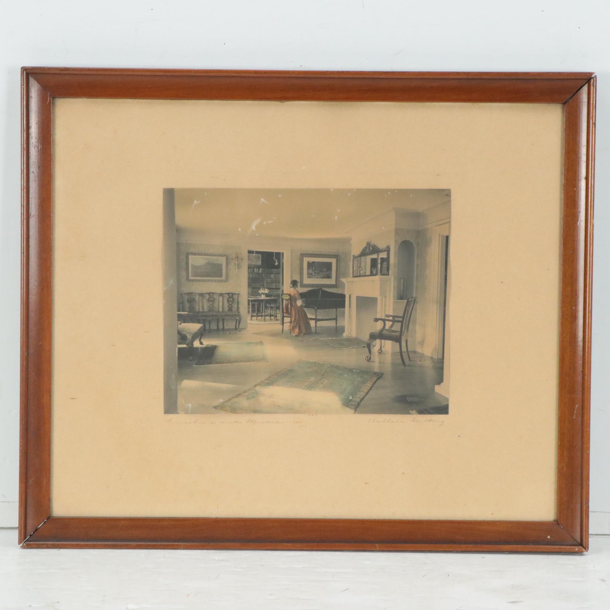 Wallace Nutting Hand-Colored Photographs Including "The Morning Mail"