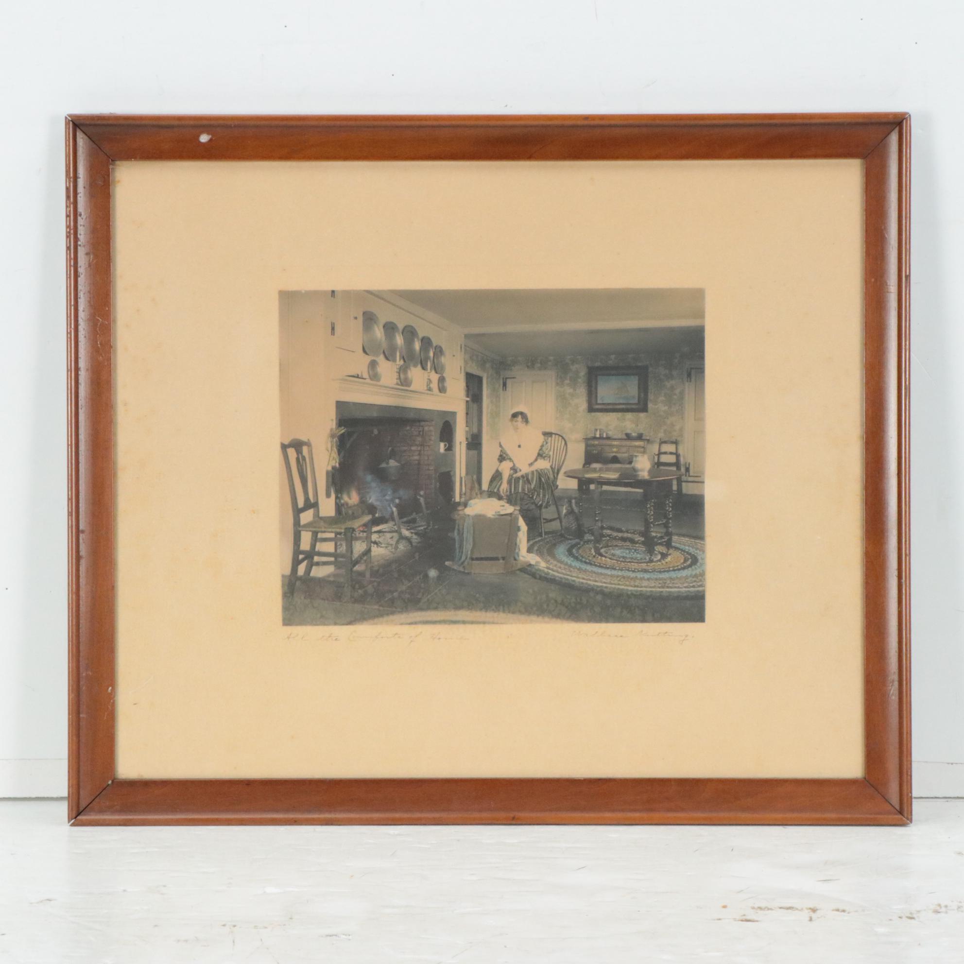 Wallace Nutting Hand-Colored Photographs Including "The Morning Mail"