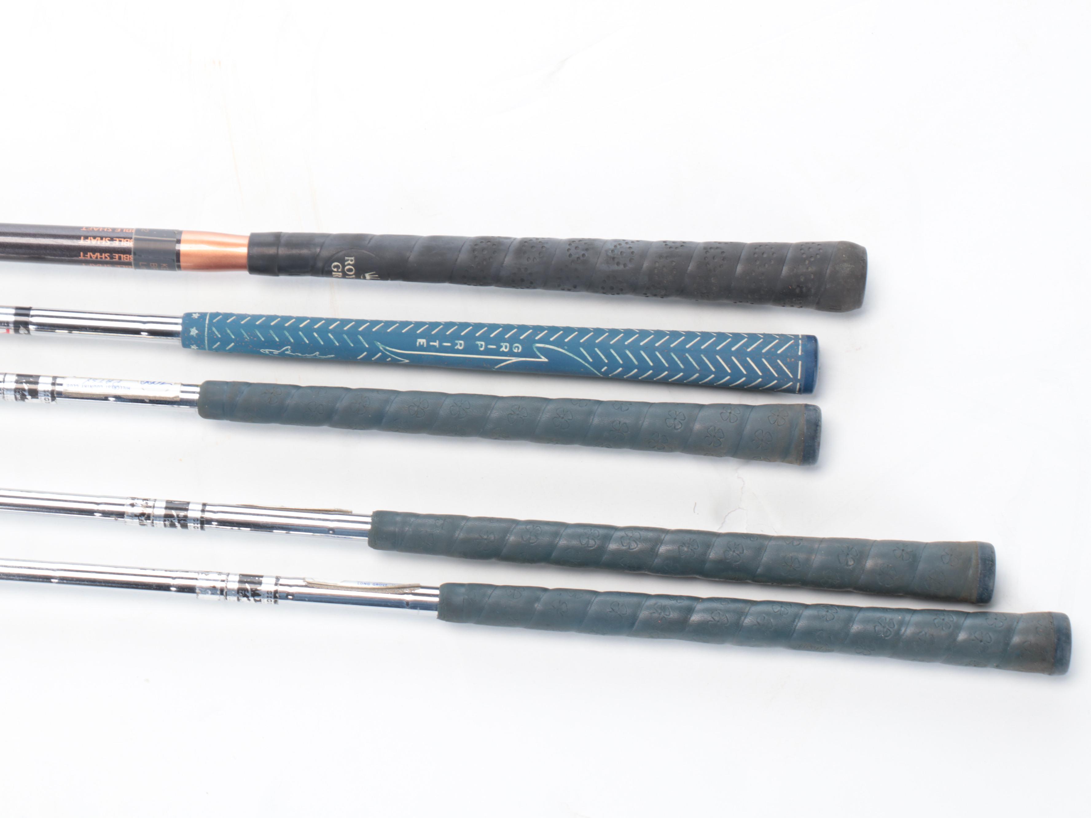 Daiwa Grey and Black Vinyl Ladies Golf Bag with Simmons Tiger Shark Clubs, More