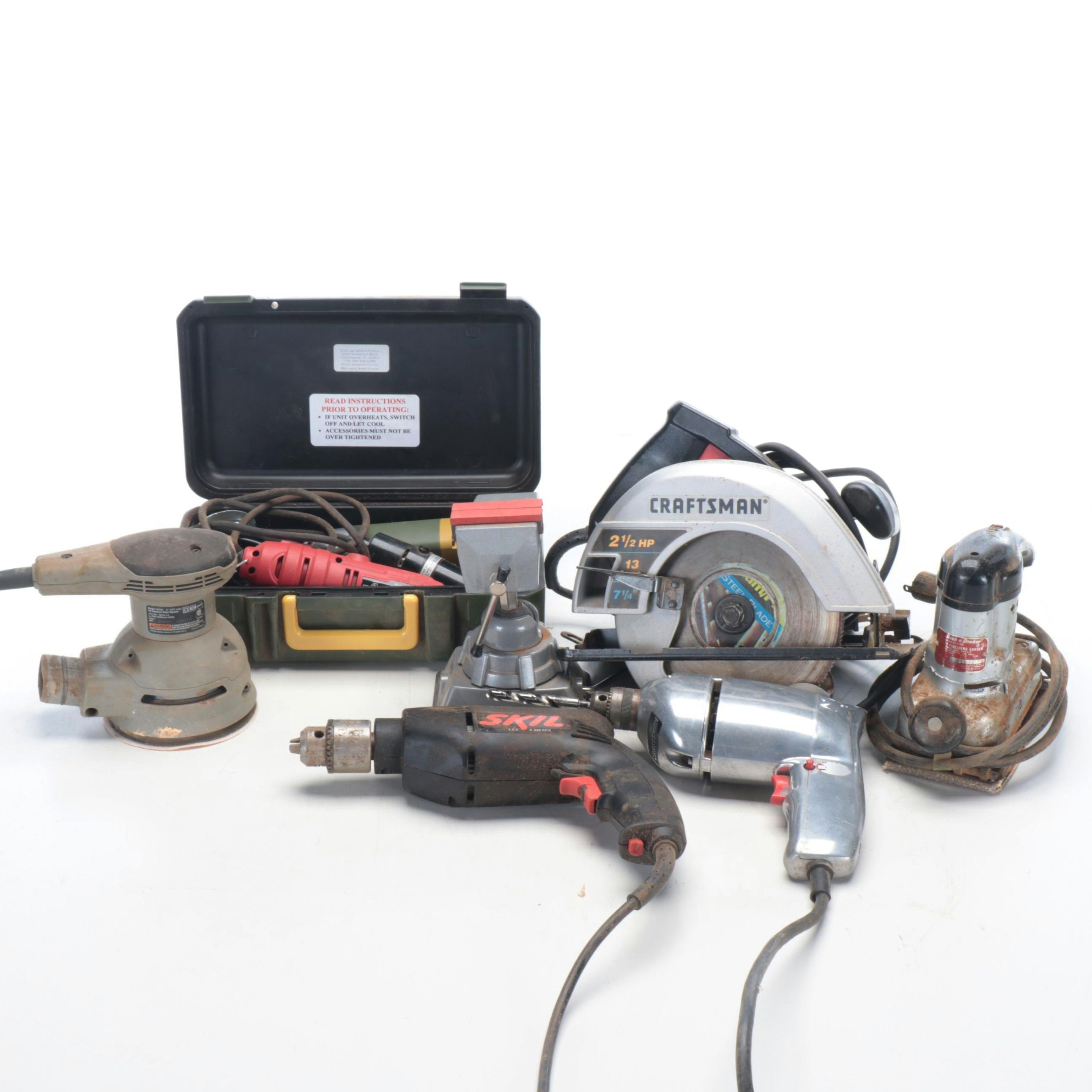 Sears, Roebuck and Co. Circular Saw with Orbit and Finishing Sanders and More