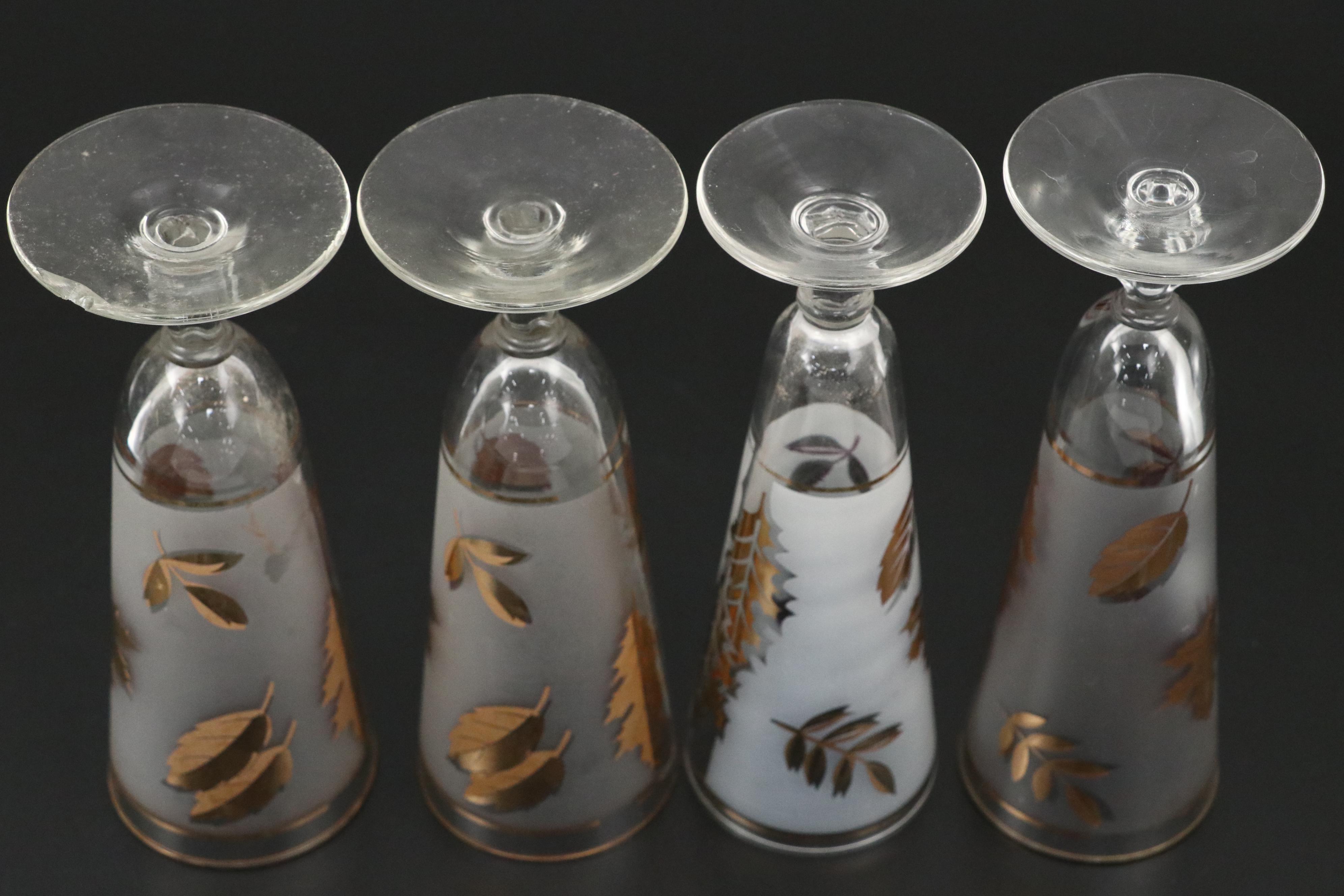 Libbey "Golden Foliage" Pilsner Glasses, 1953-1978