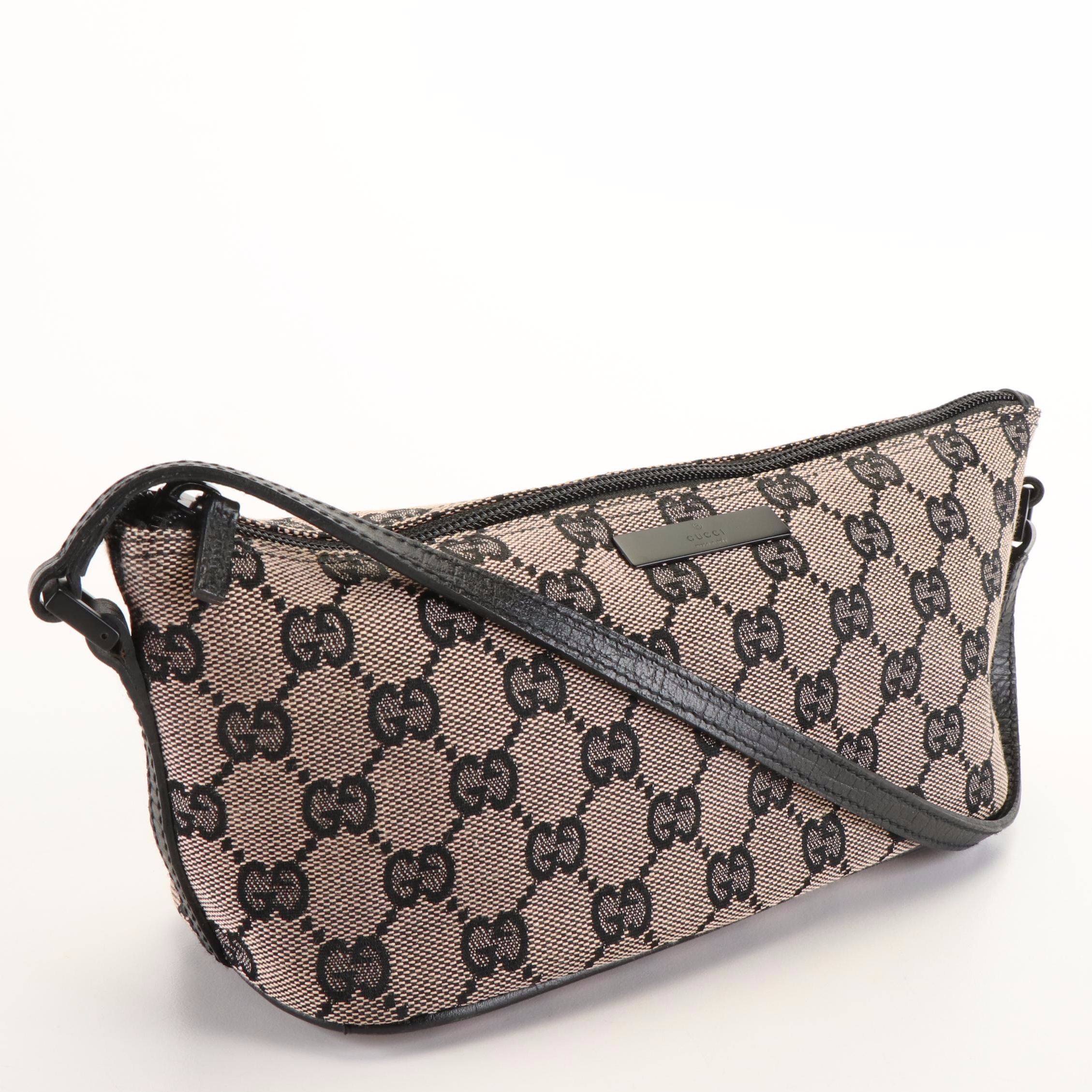 Gucci Canvas Boat Pochette Pouch