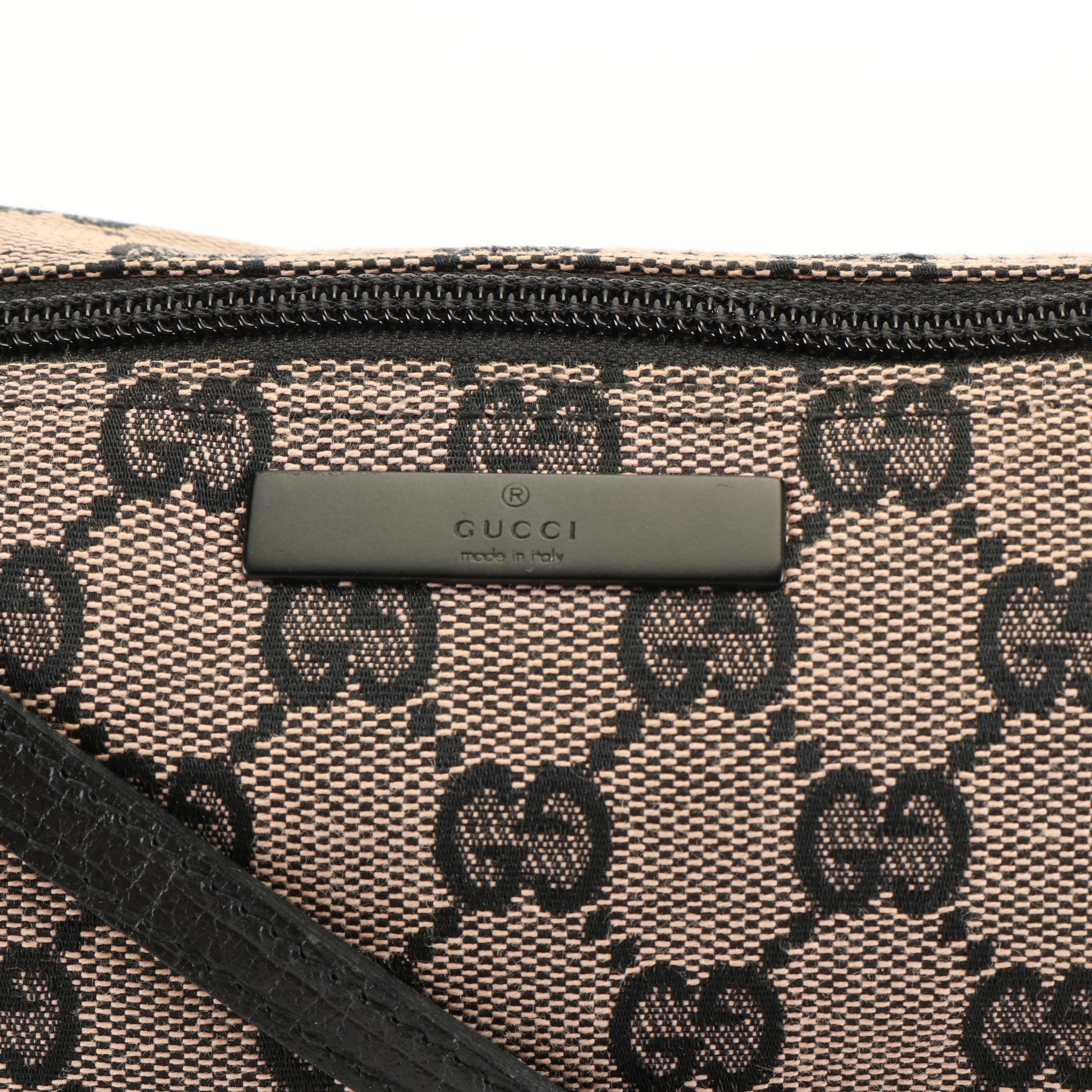 Gucci Canvas Boat Pochette Pouch