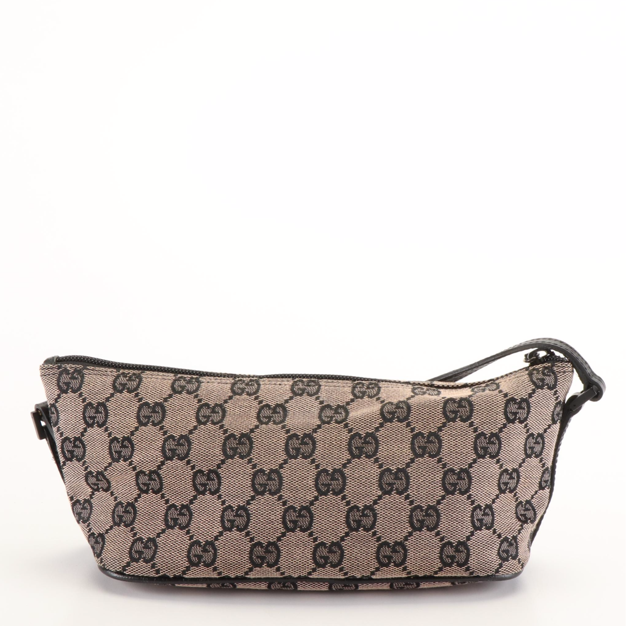 Gucci Canvas Boat Pochette Pouch