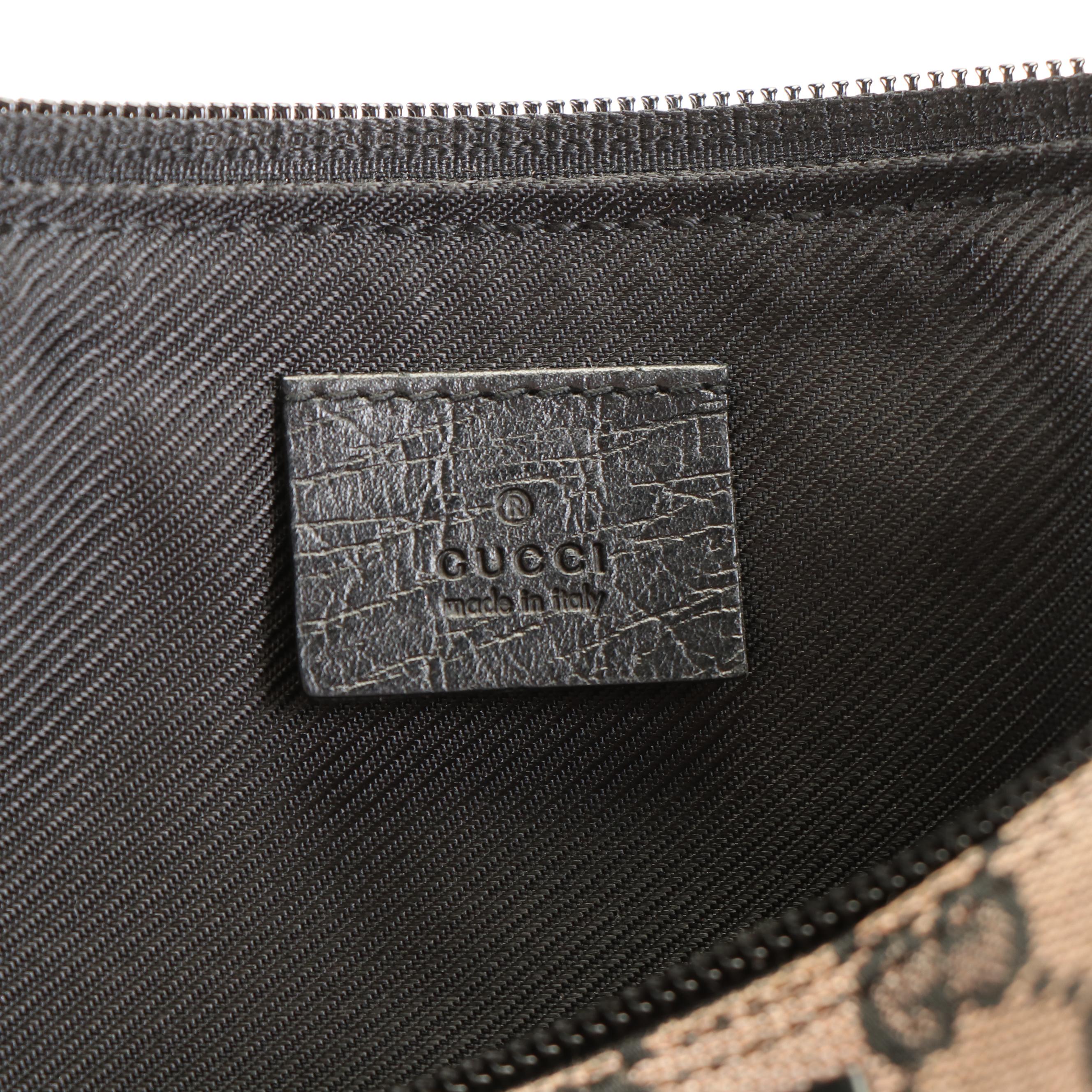 Gucci Canvas Boat Pochette Pouch