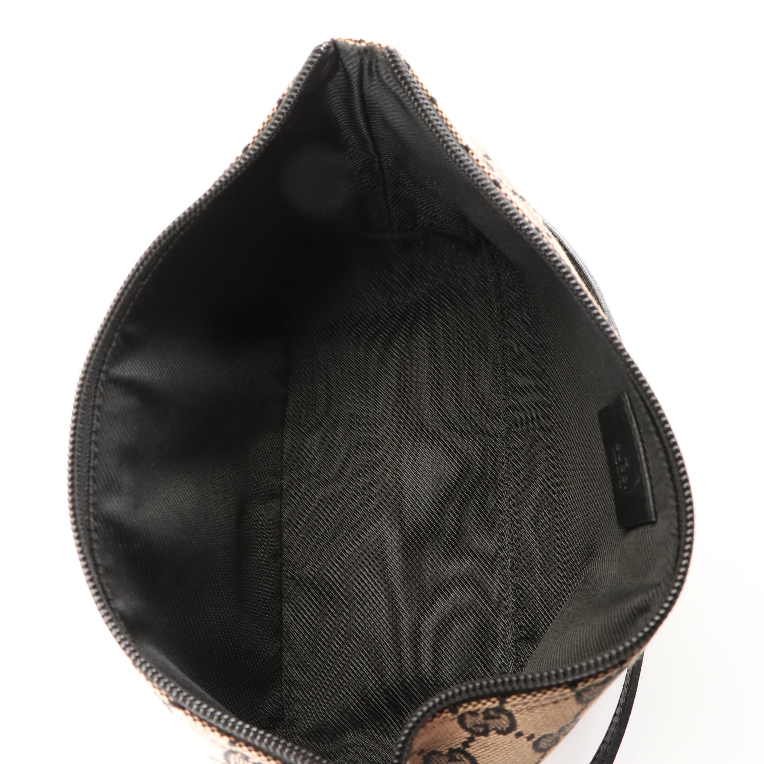 Gucci Canvas Boat Pochette Pouch