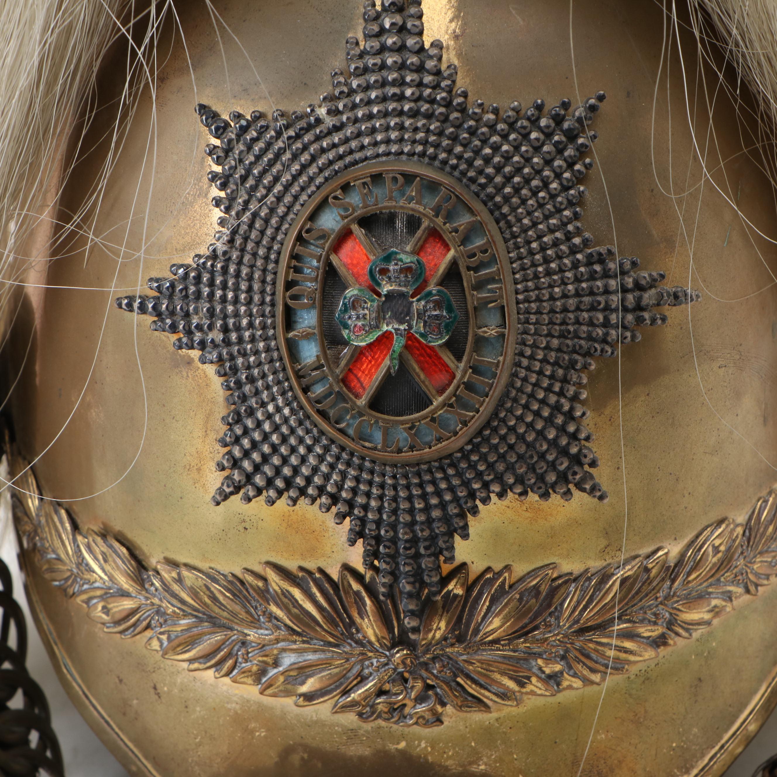 4th Royal Irish Dragoon Guards Officer's 1871 Pattern Helmet