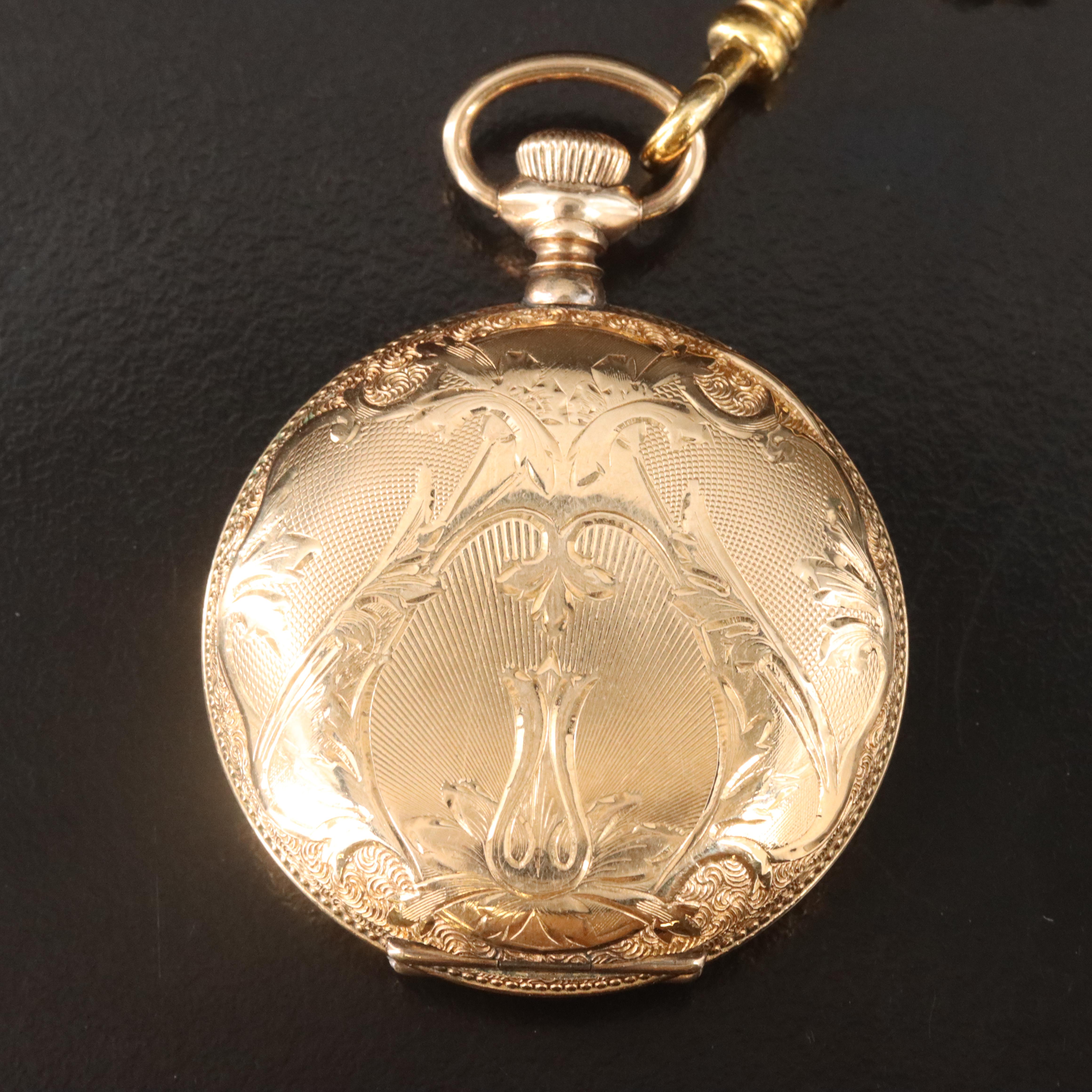 1902 Waltham Gold-Filled Hunting Case Pocket Watch