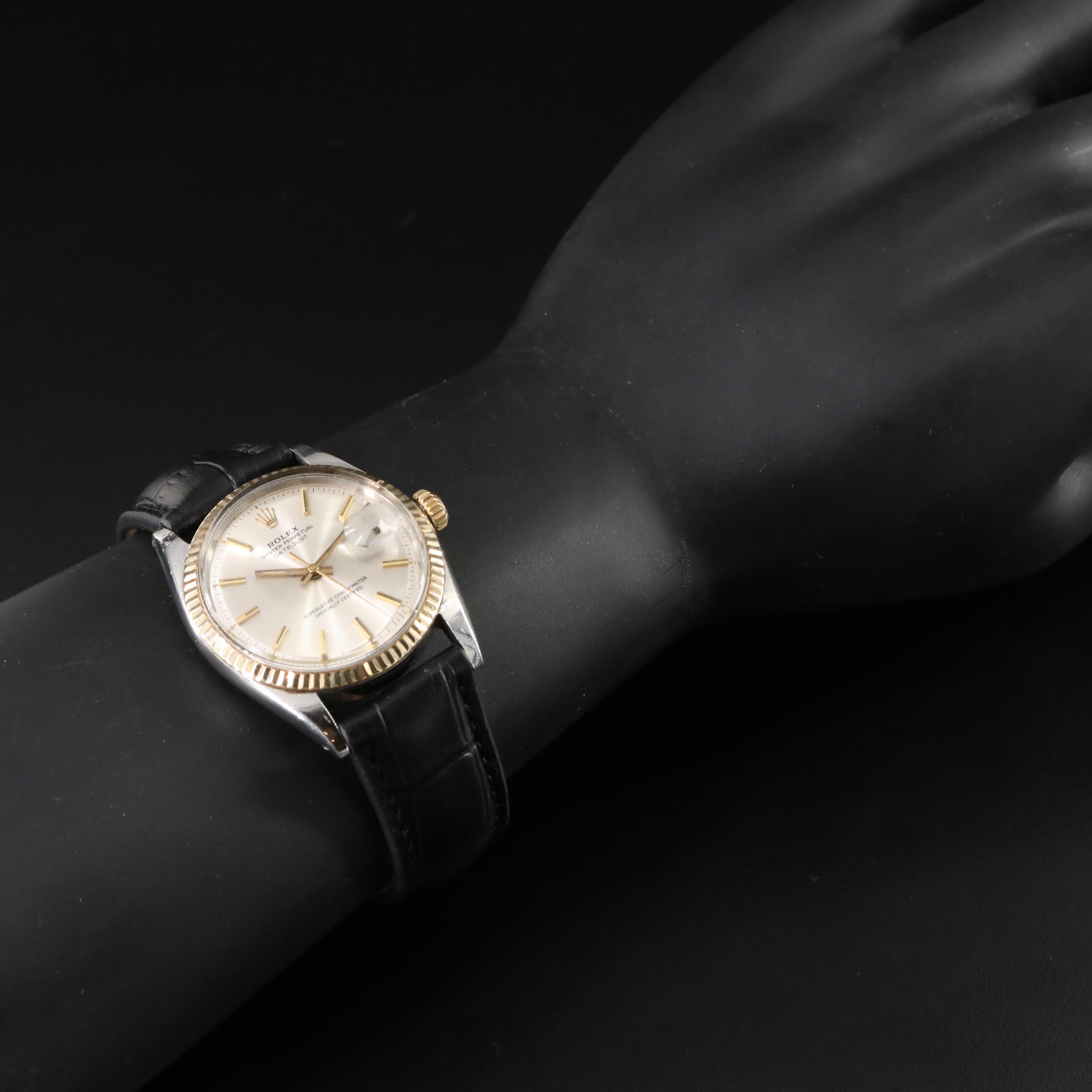 1967 Rolex Pie Pan Dial Two-Tone Datejust Watch