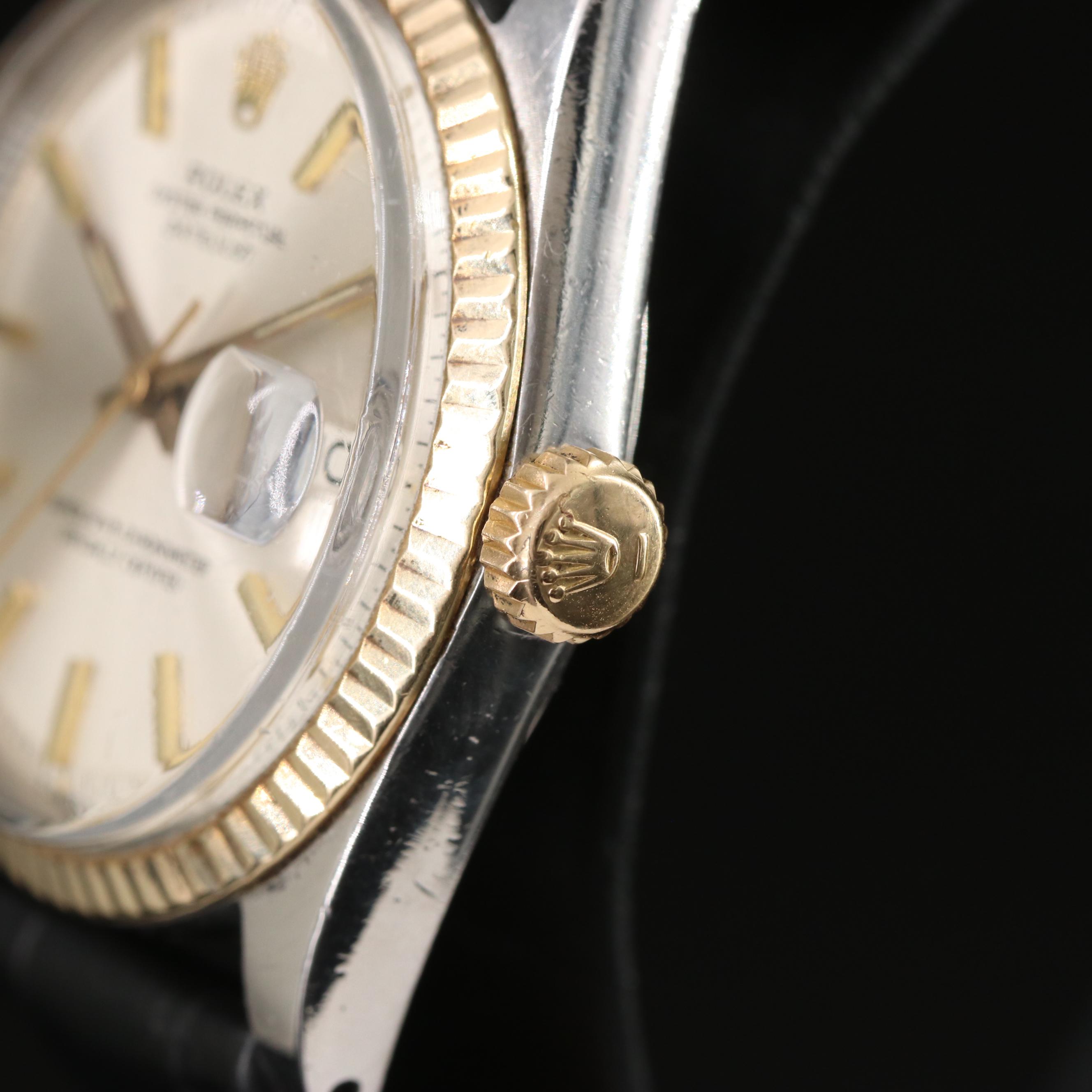1967 Rolex Pie Pan Dial Two-Tone Datejust Watch