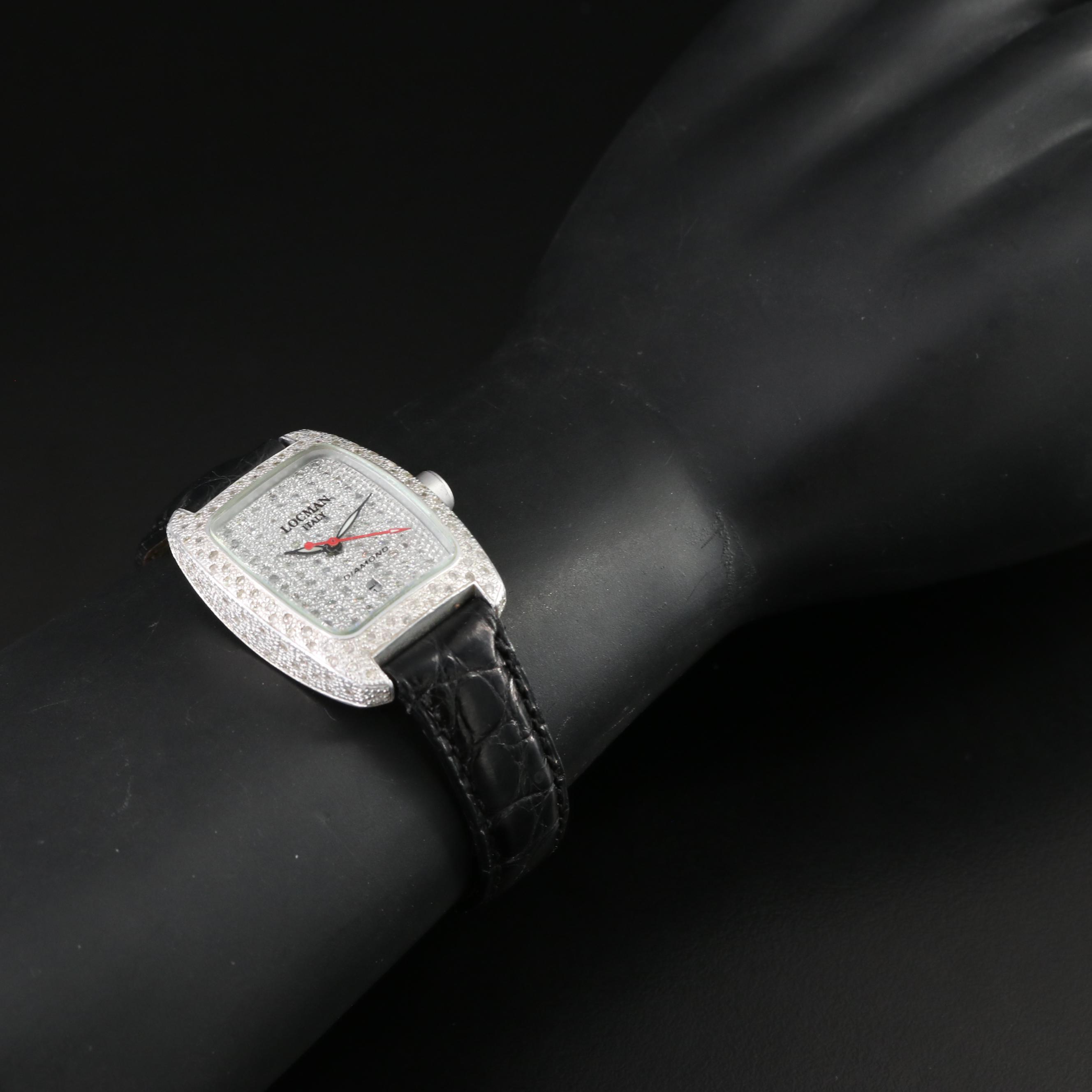 Locman Italy 1.48 CTW Diamond Date Aluminum Watch