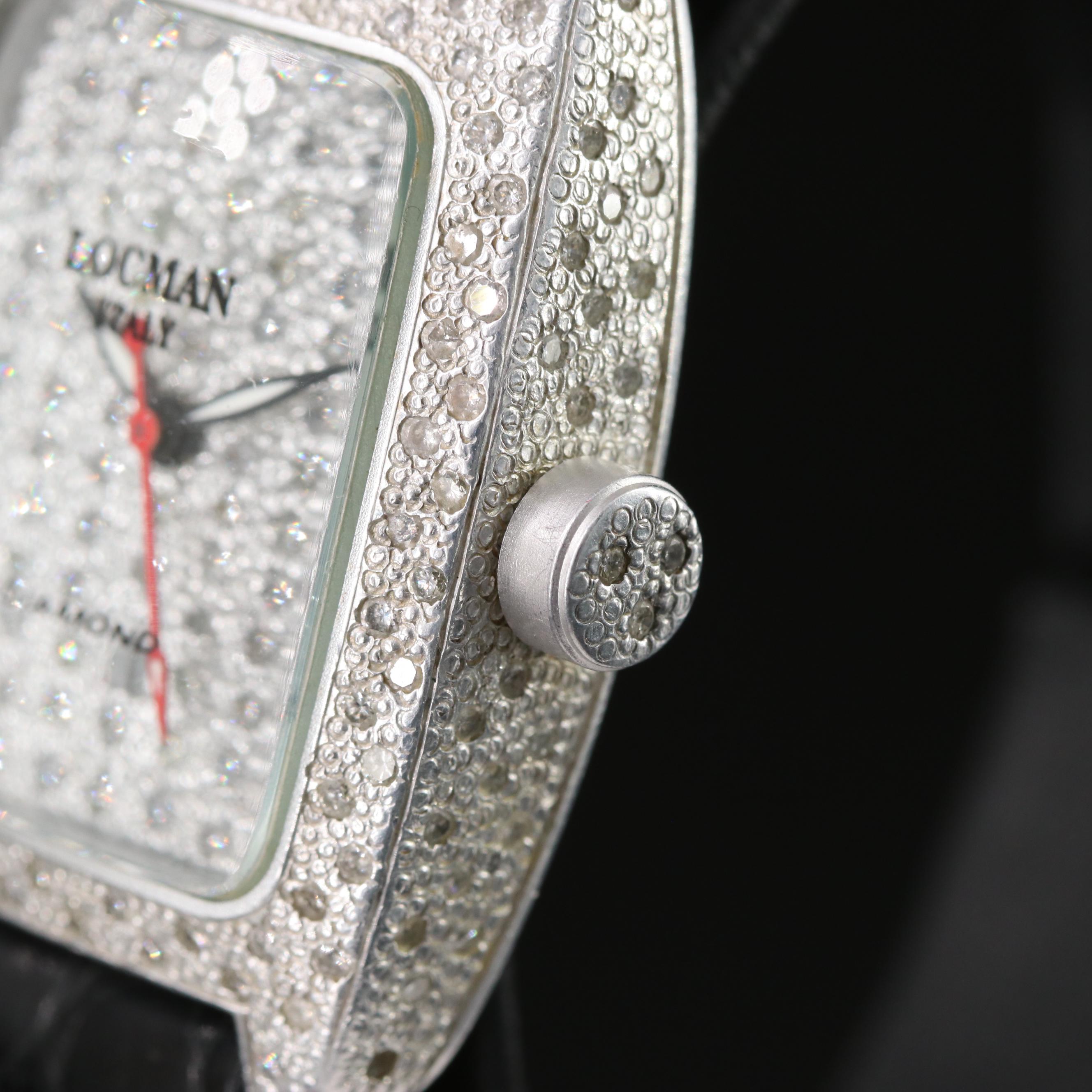 Locman Italy 1.48 CTW Diamond Date Aluminum Watch