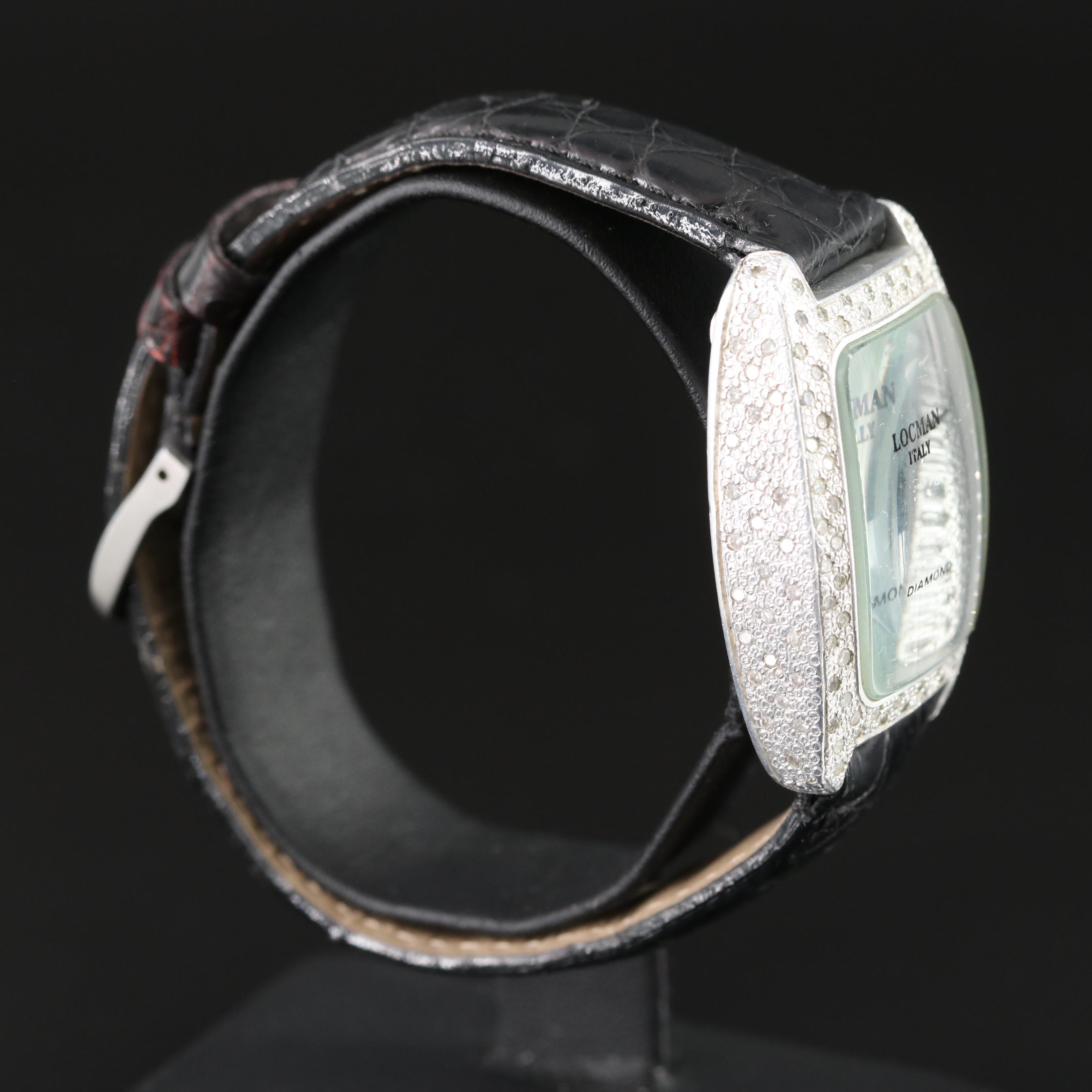 Locman Italy 1.48 CTW Diamond Date Aluminum Watch