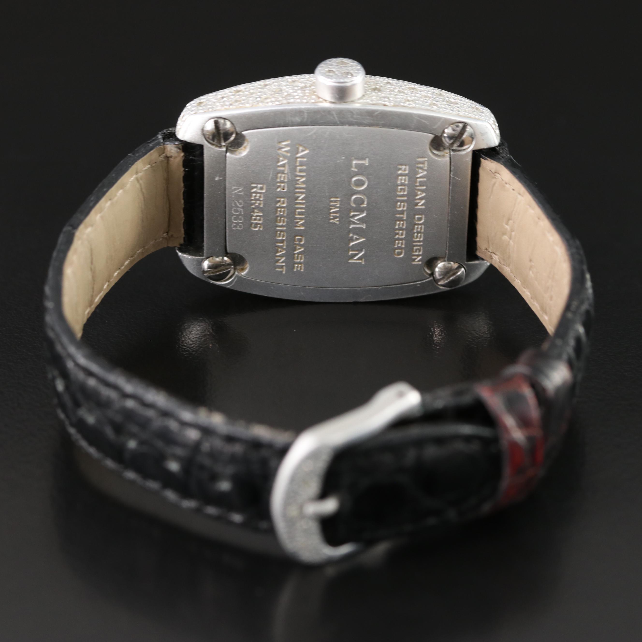 Locman Italy 1.48 CTW Diamond Date Aluminum Watch