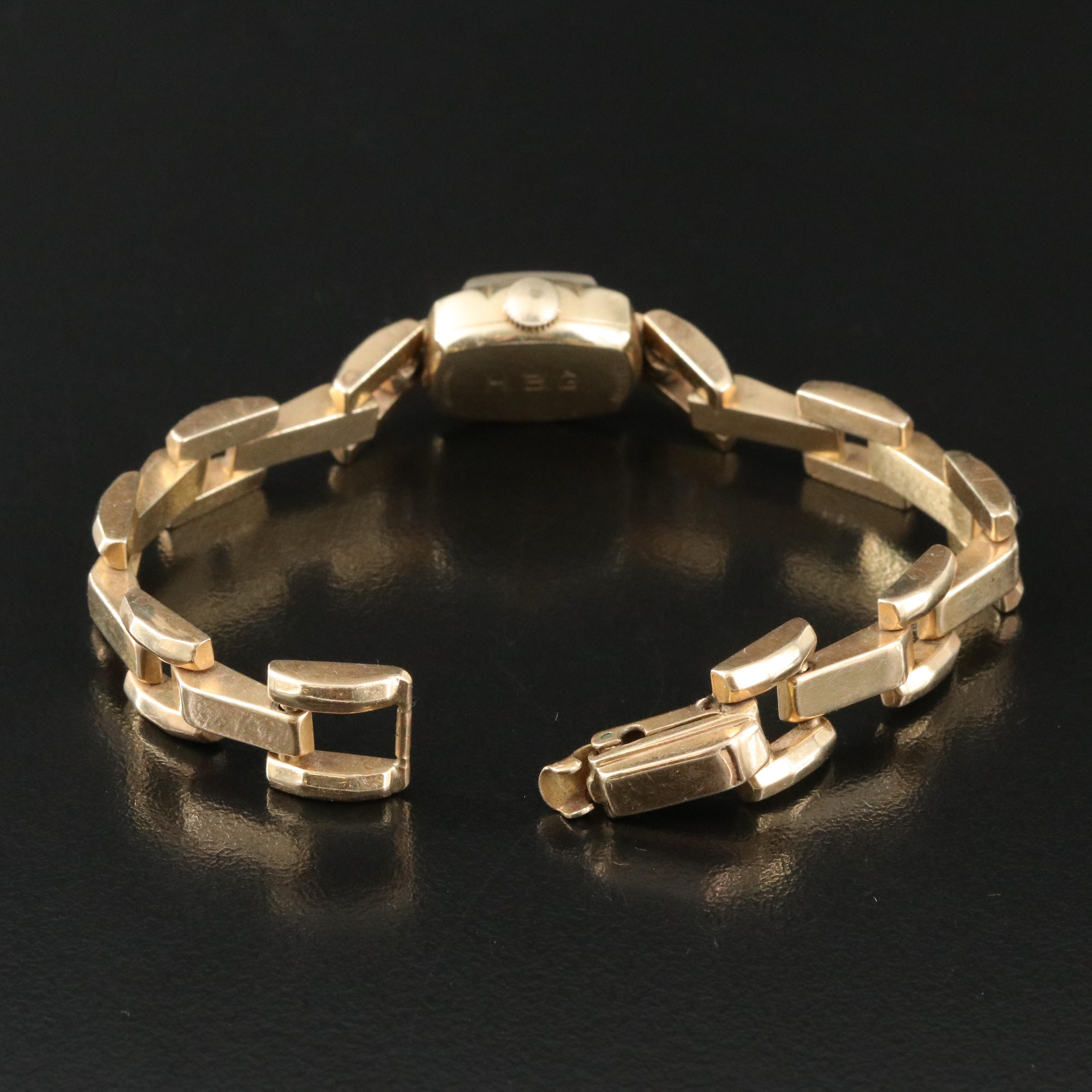 Vintage Hamilton 14K Gold Mechanical Watch