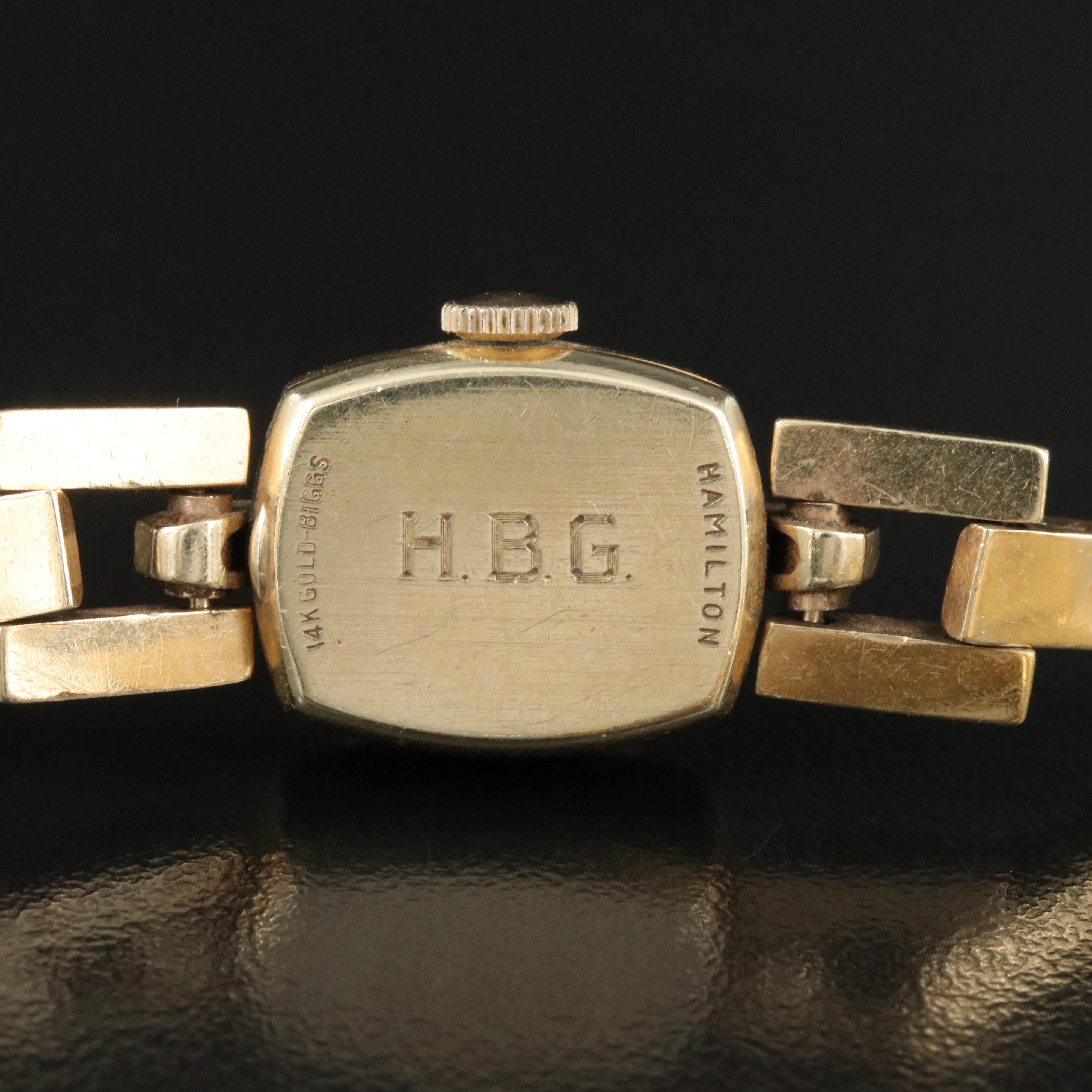 Vintage Hamilton 14K Gold Mechanical Watch