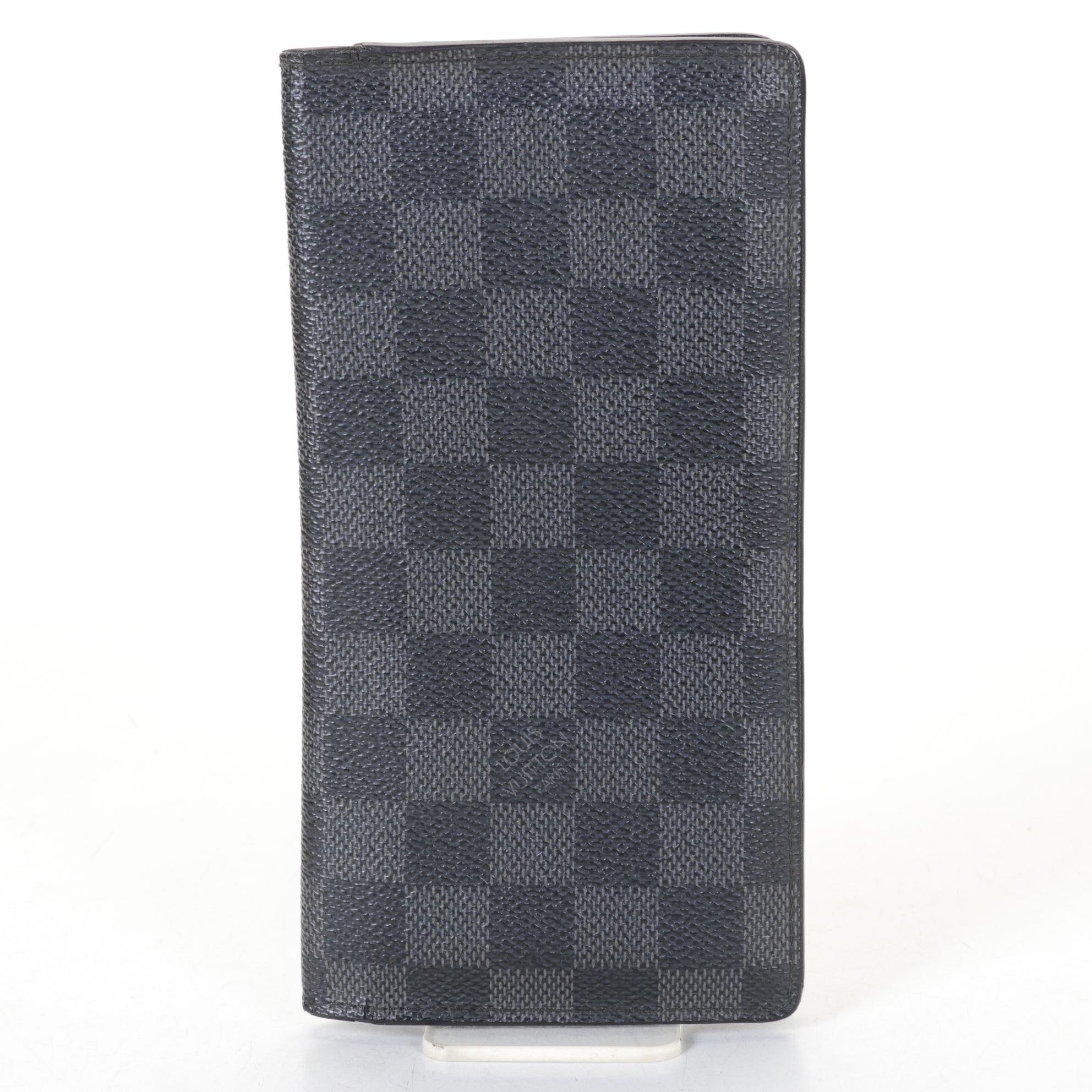 Louis Vuitton Damier Graphite Coated Canvas Brazza Wallet