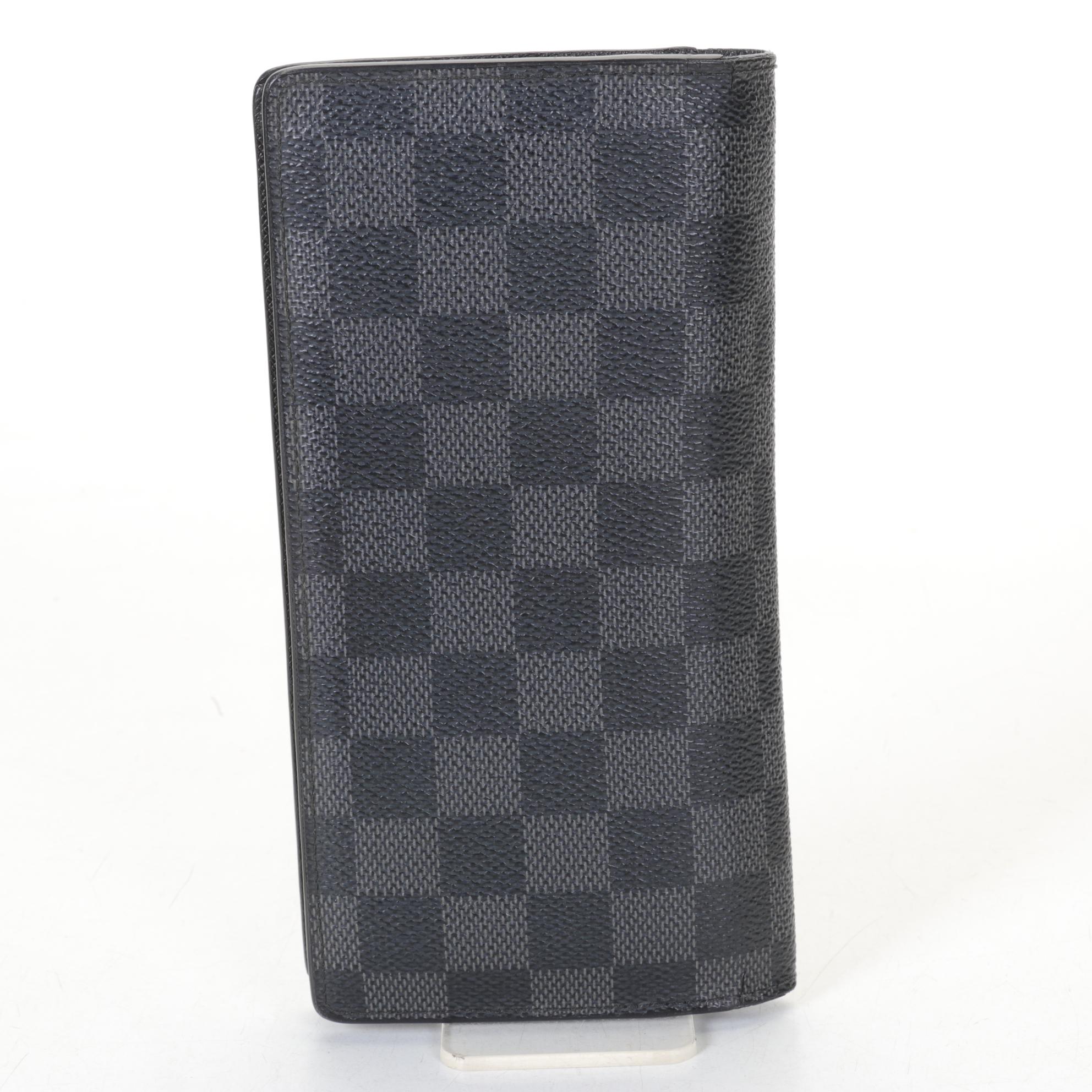 Louis Vuitton Damier Graphite Coated Canvas Brazza Wallet