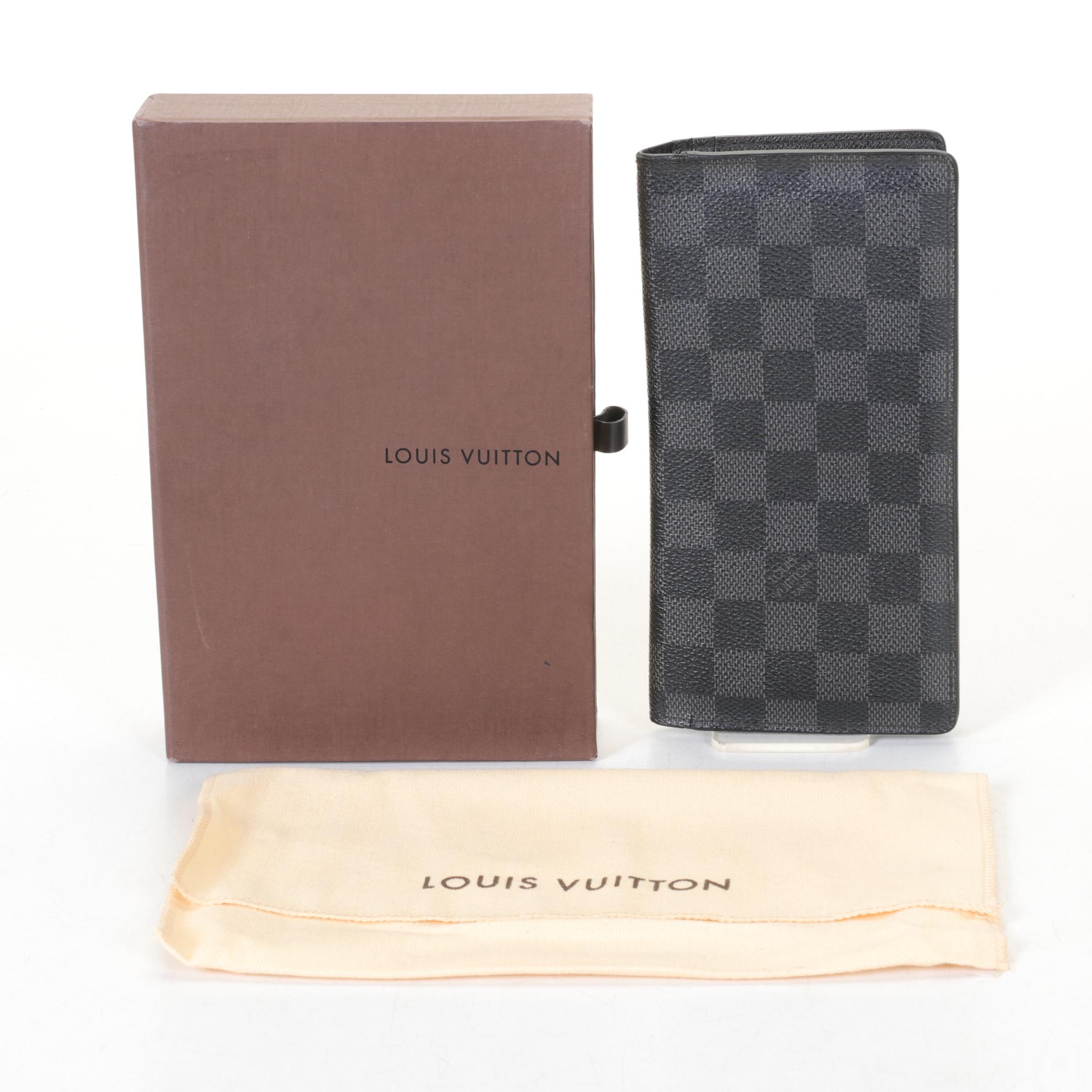 Louis Vuitton Damier Graphite Coated Canvas Brazza Wallet
