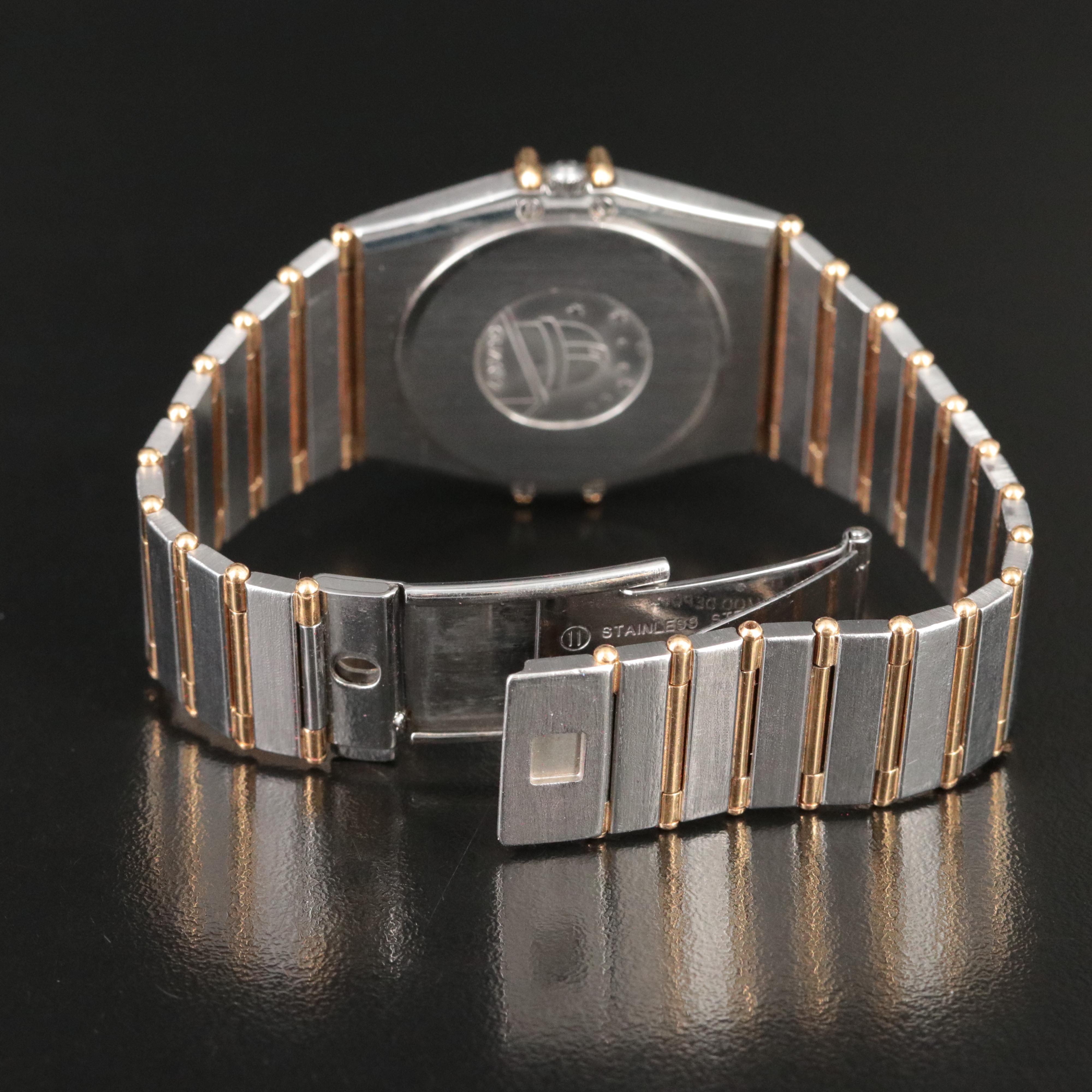 18K and Stainless Steel Omega Constellation Diamond Watch