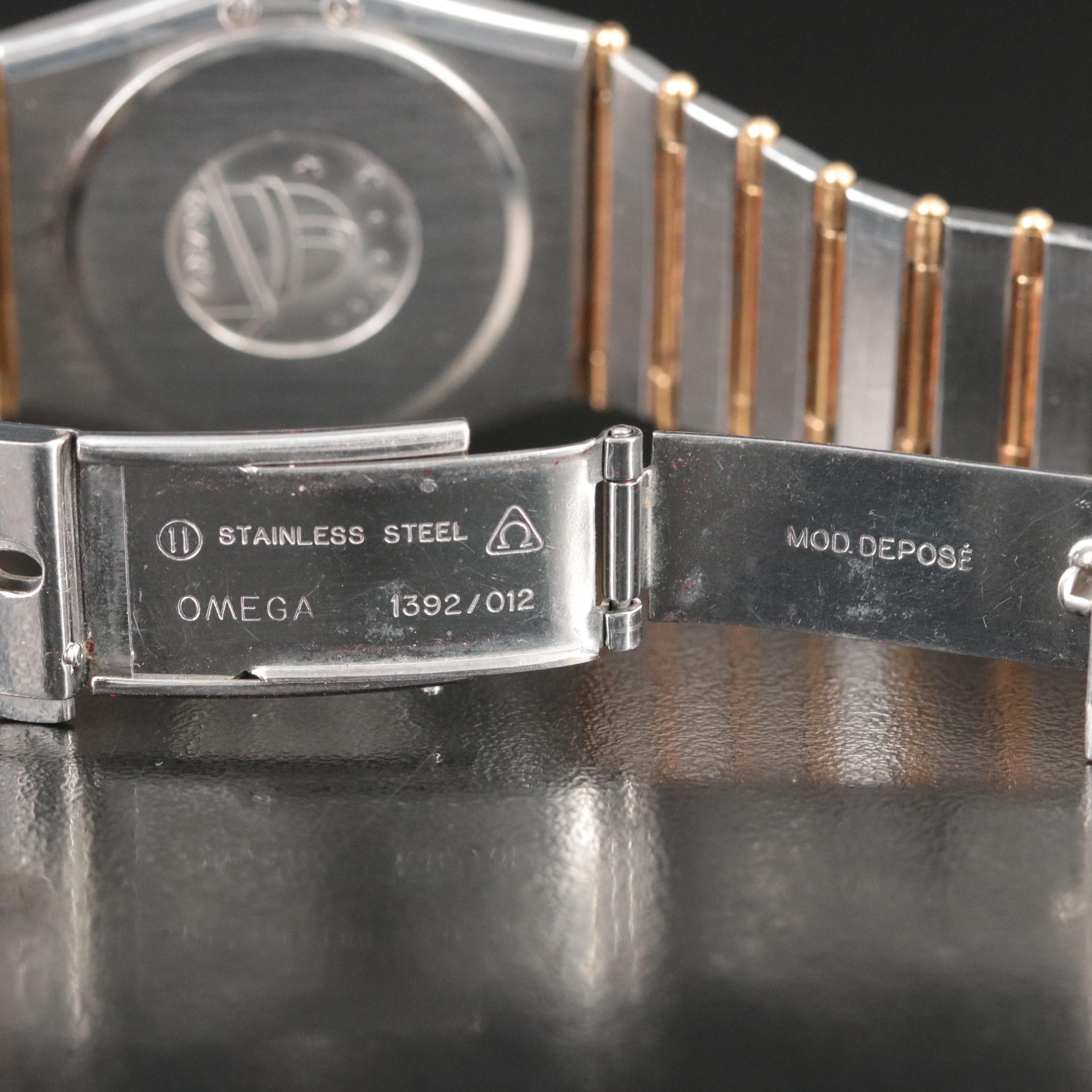 18K and Stainless Steel Omega Constellation Diamond Watch