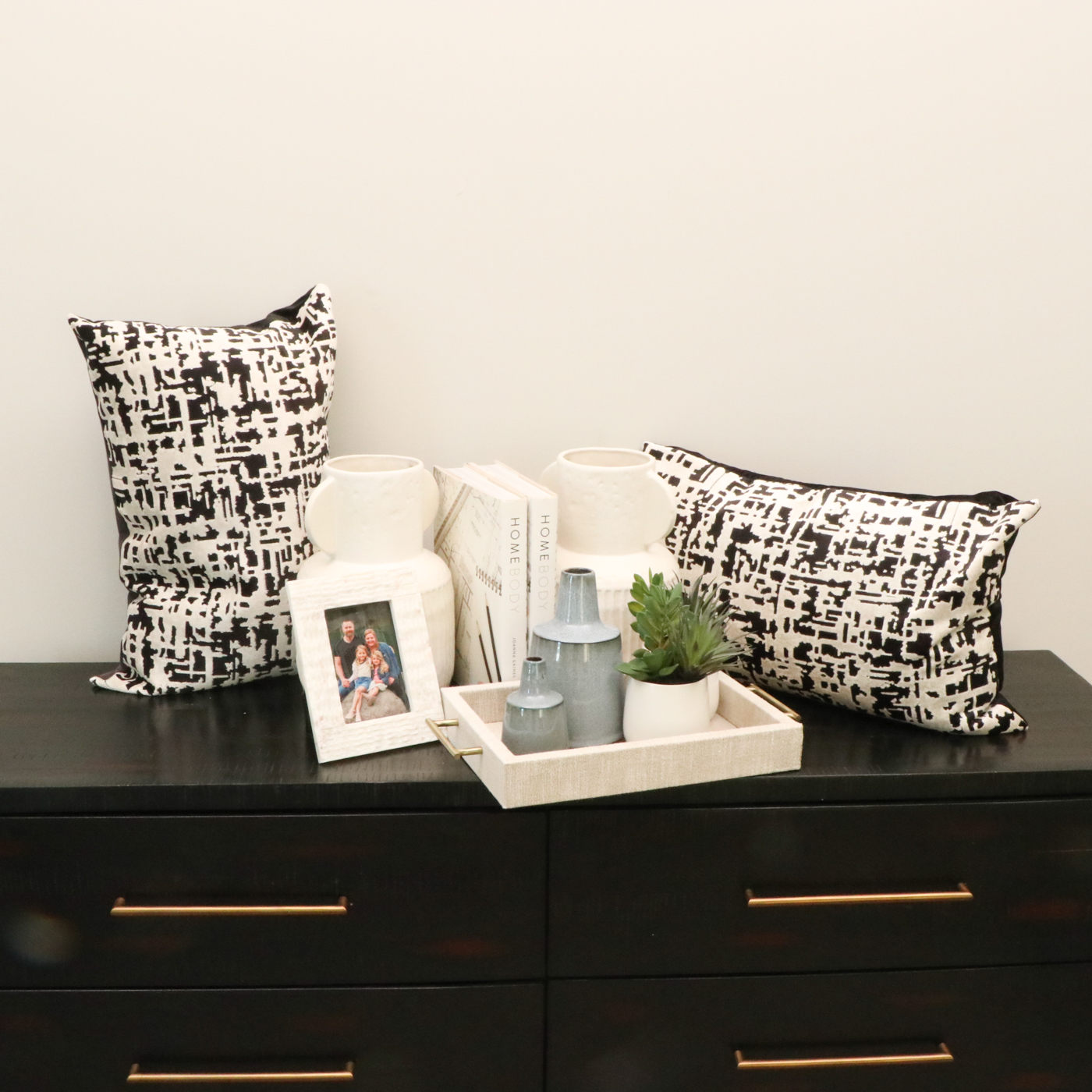 Mercana "Judy" Ceramic Vases, Viscose Lumbar Pillows, "Home Body" Books and More