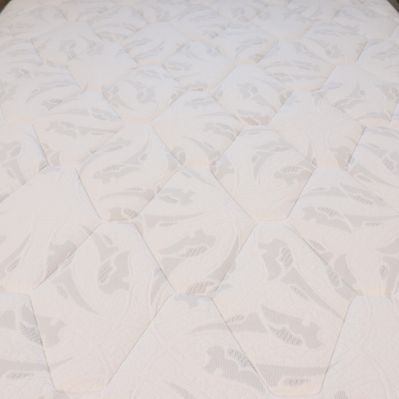 Skyline "Wesley" Channel Upholstered Queen Bed, Mattress and Foundation