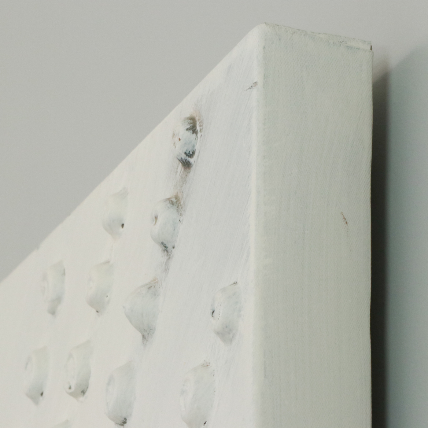 Sarah Brooke Mixed Media Painting Abstract "Alto White"