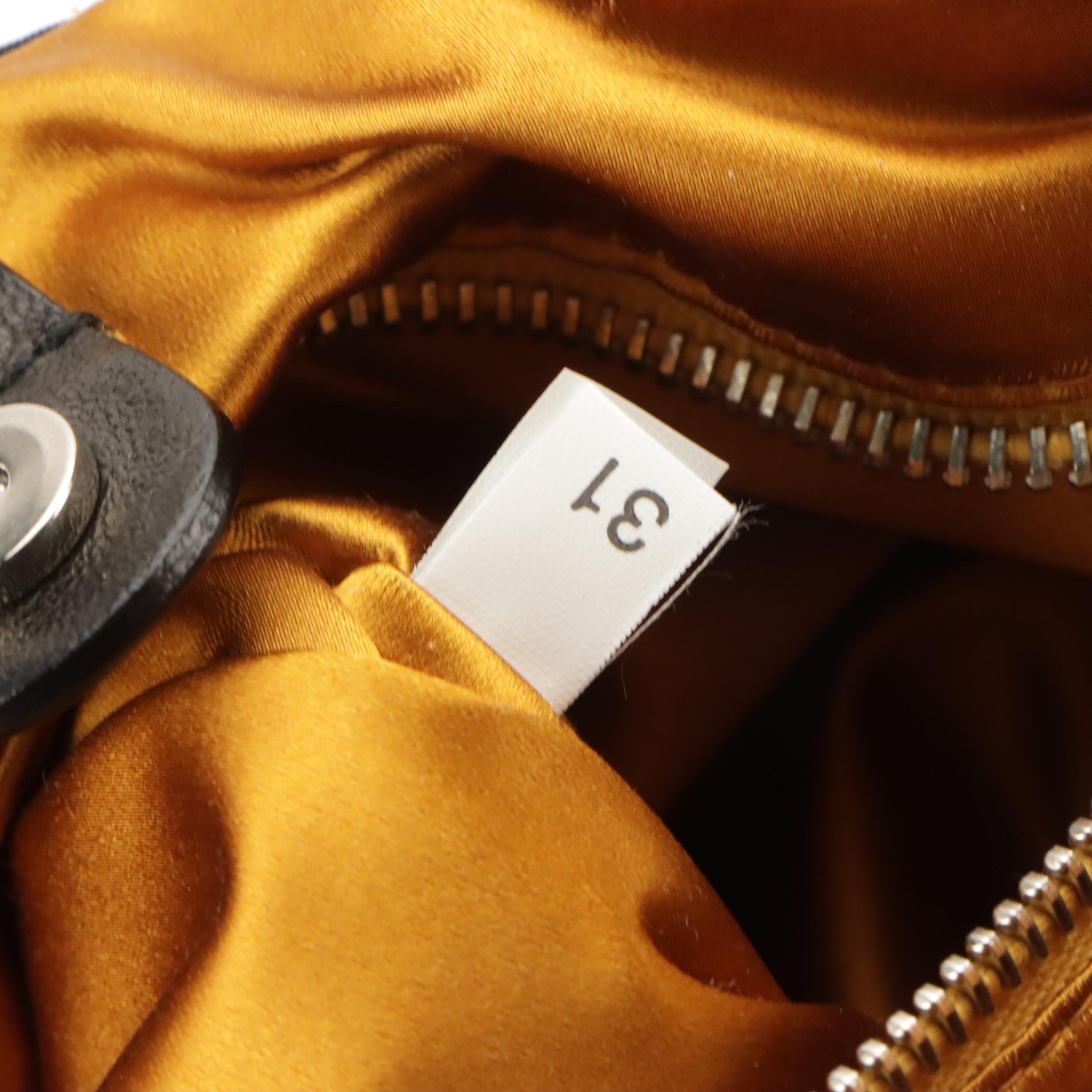 Prada Tote in Black Tessuto Nylon and Beaded Straps, With Tag