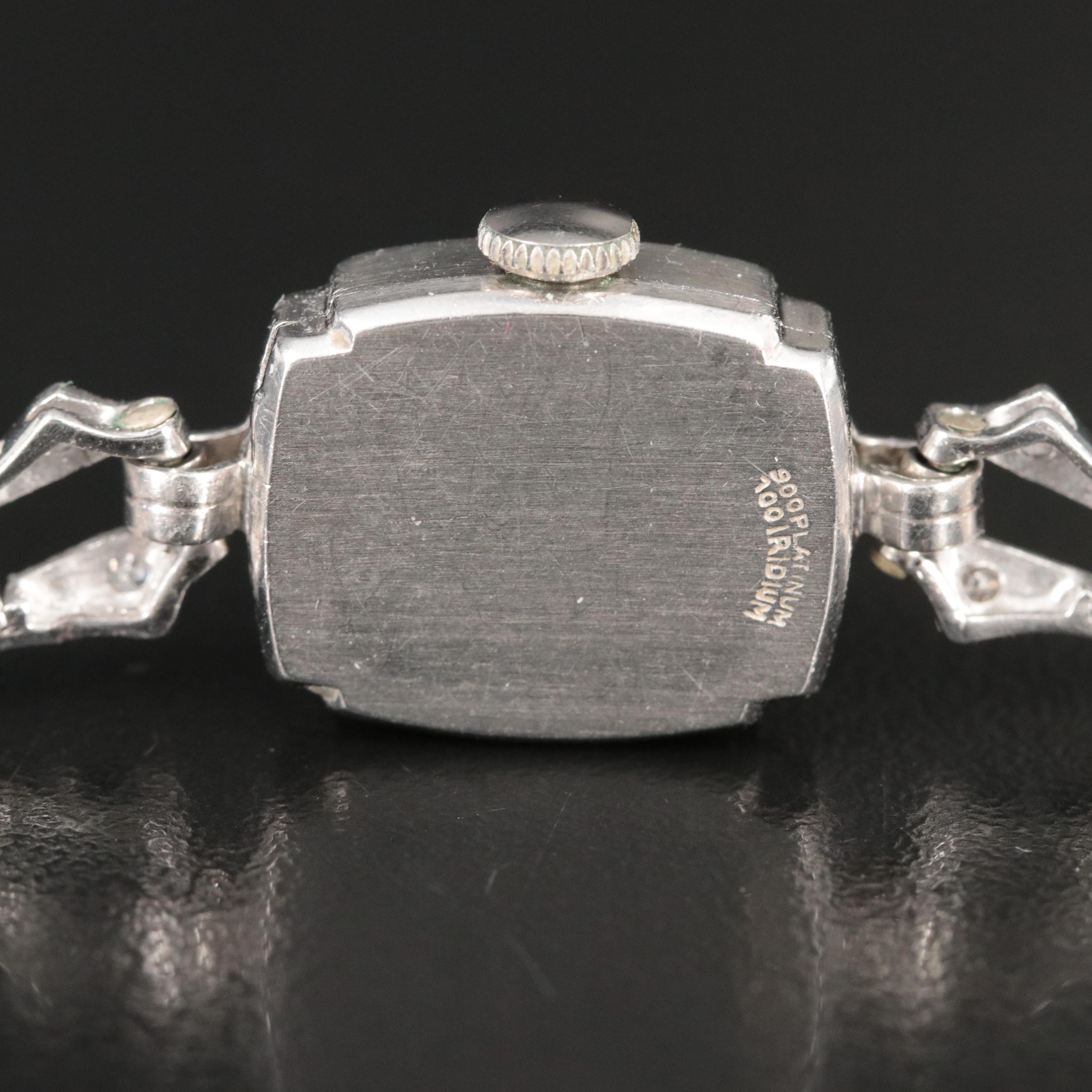 Swiss Rima Platinum and 1.00 CTW Diamond Watch