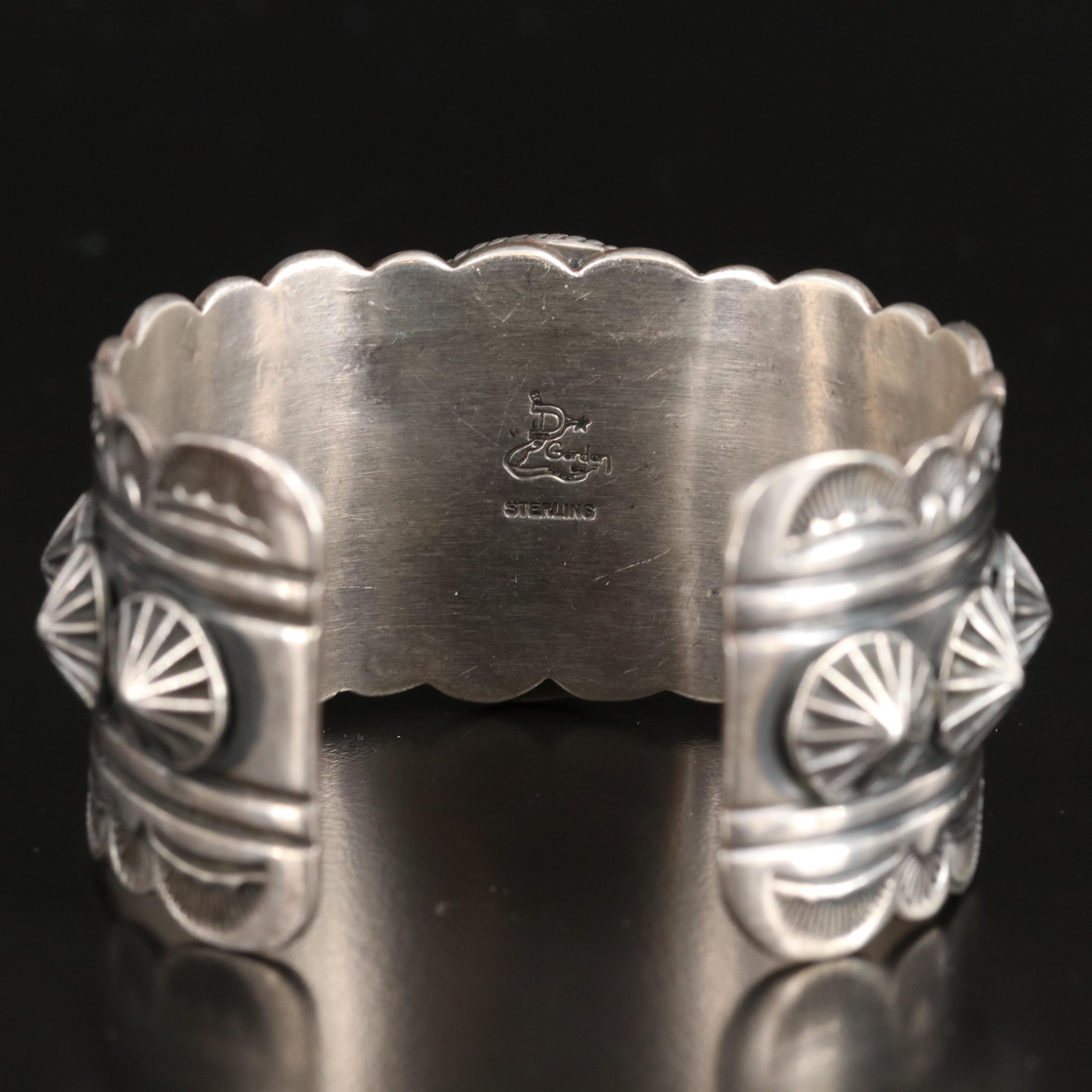 Delbert Gordon Navajo Diné Sterling Turquoise Cuff Bracelet