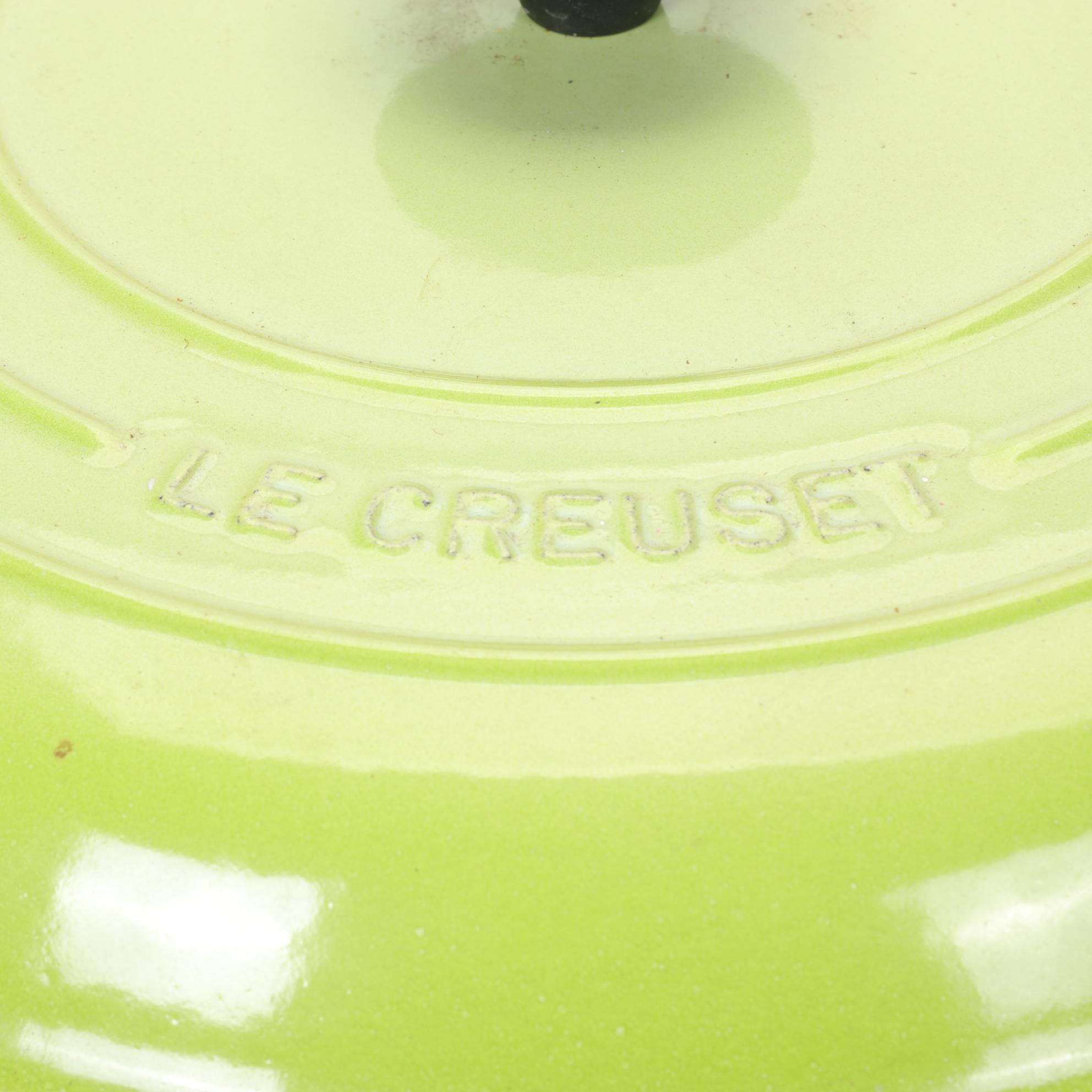 Le Creuset Kiwi Green Enameled Cast Iron Number 3 Braiser