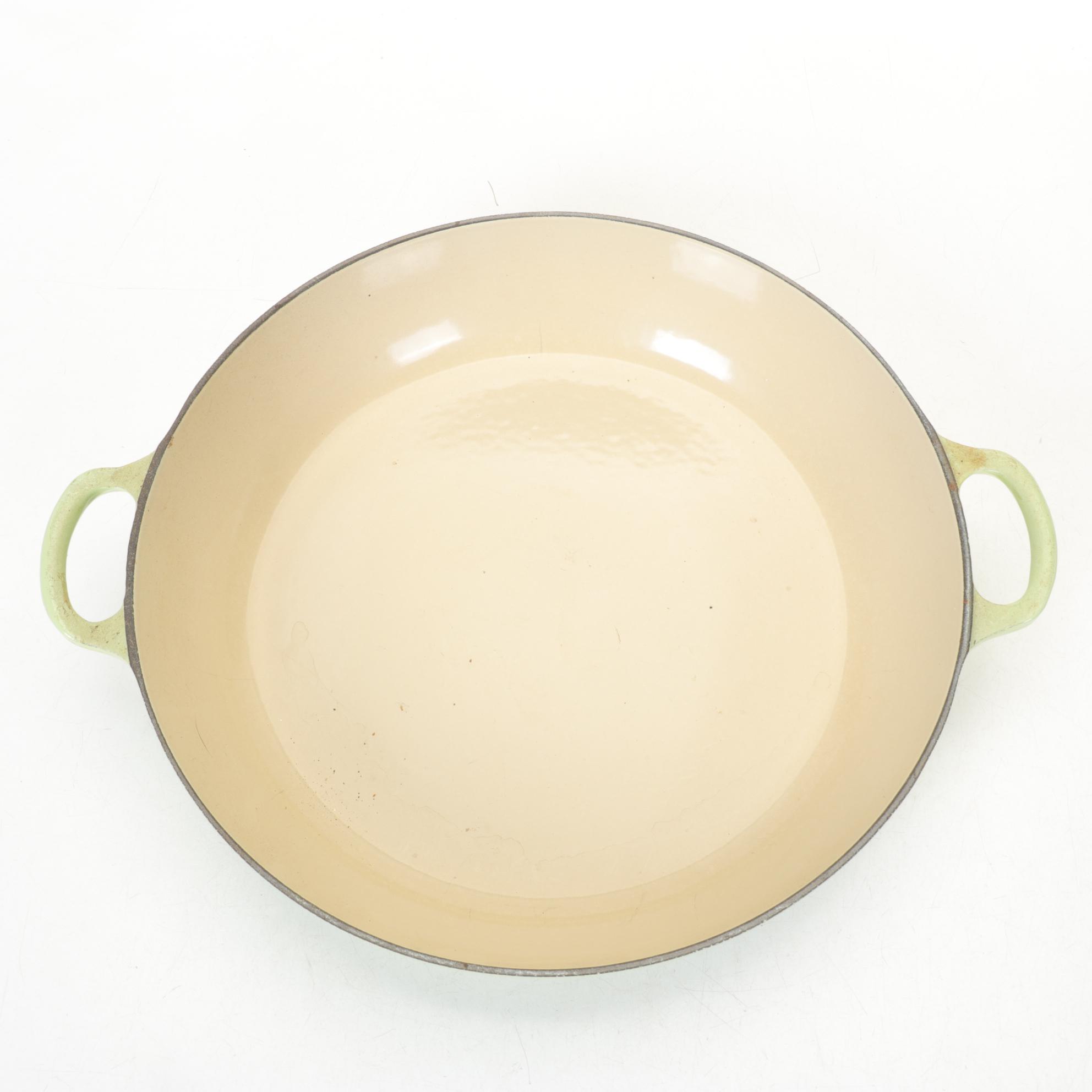 Le Creuset Kiwi Green Enameled Cast Iron Number 3 Braiser