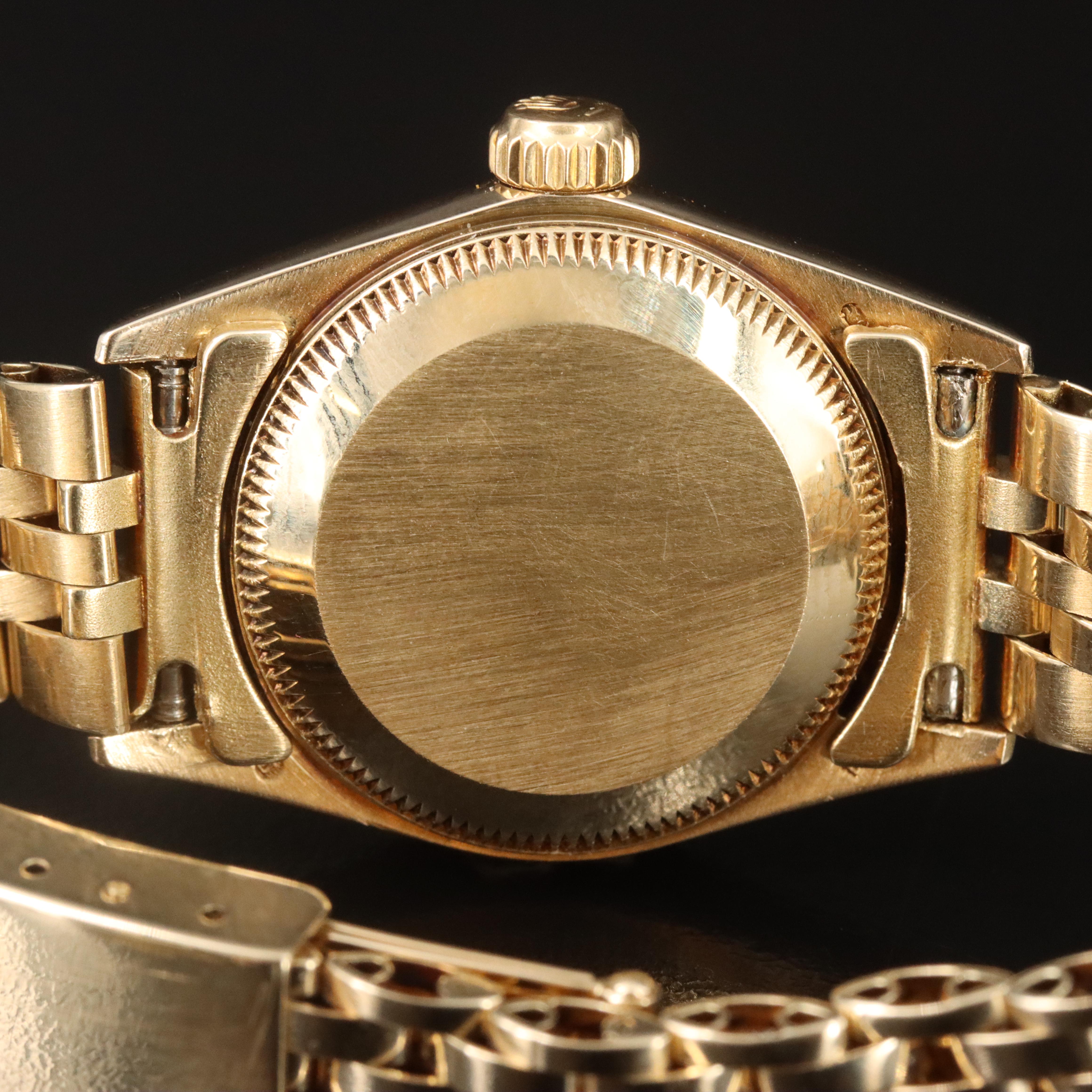 1987 Rolex Oyster Perpetual 6719 18K Gold Automatic Watch